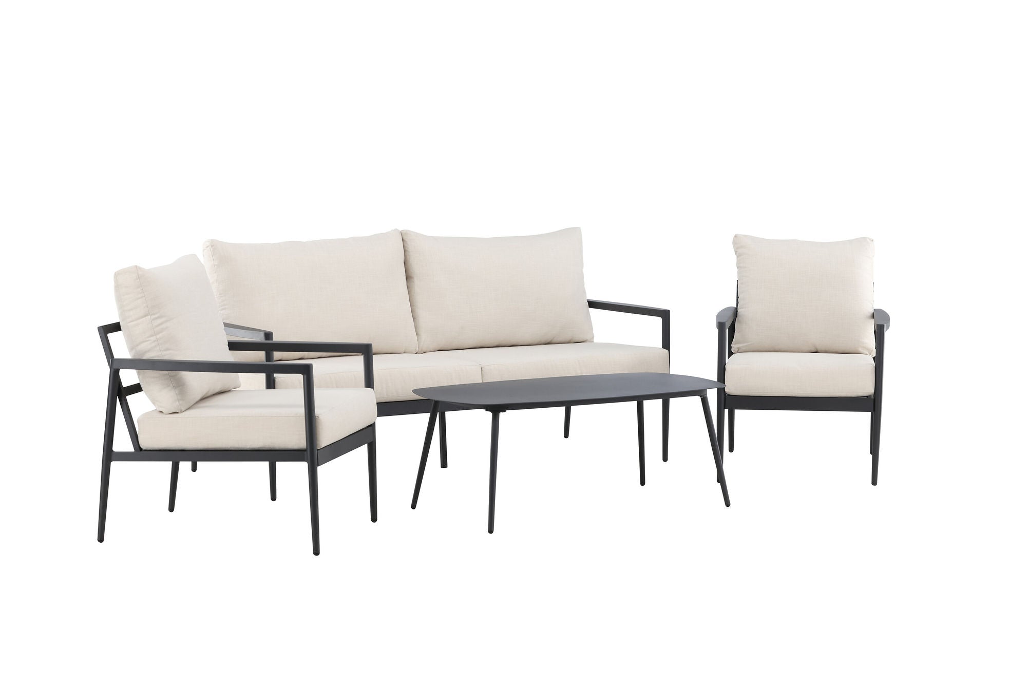 Venture Home Taromina Lounge Set - Black / Beige