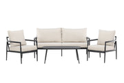 Venture Home Taromina Lounge Set - Black / Beige