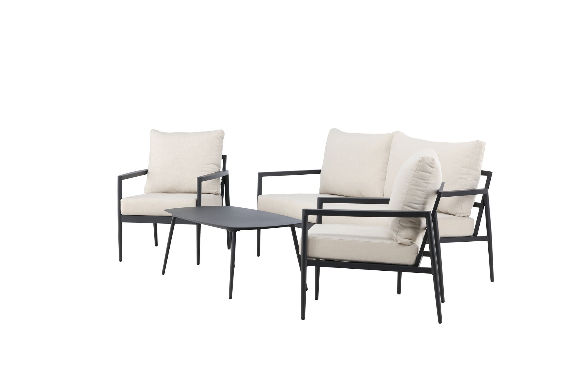 Venture Home Taromina Lounge Set - Black / Beige