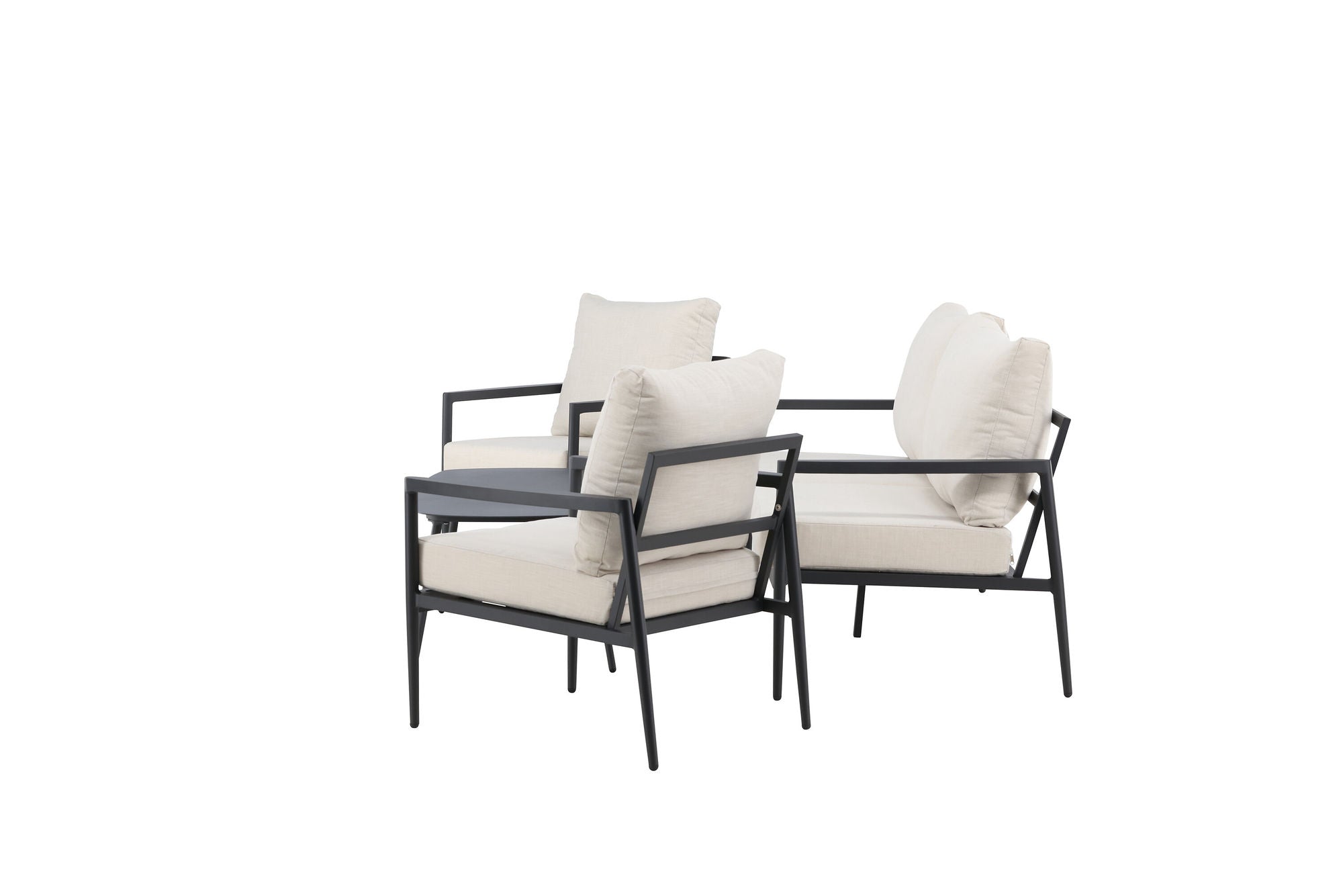 Venture Home Taromina Lounge Set - Black / Beige