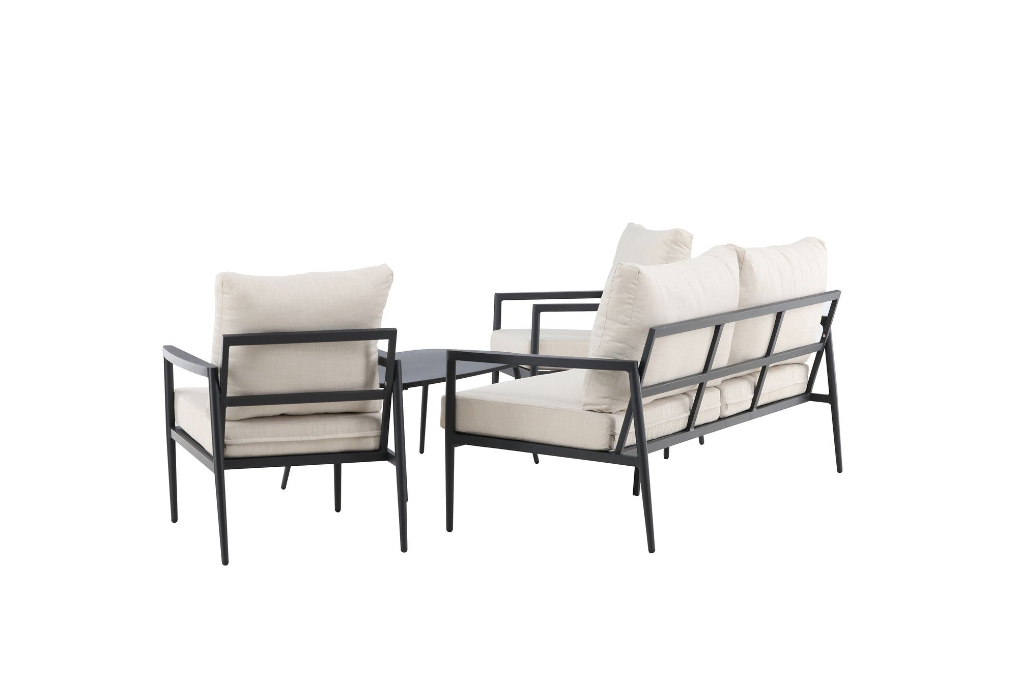 Venture Home Taromina Lounge Set - Black / Beige