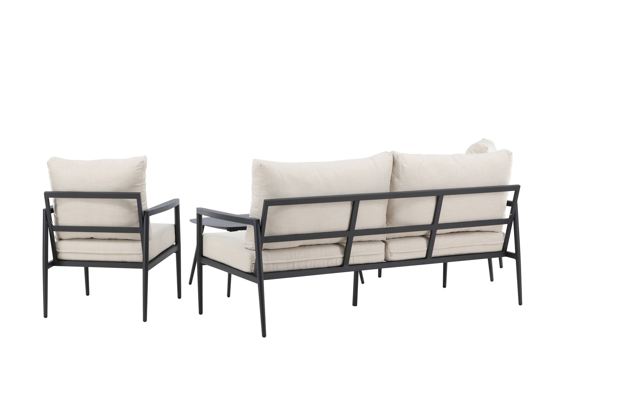 Venture Home Taromina Lounge Set - Black / Beige