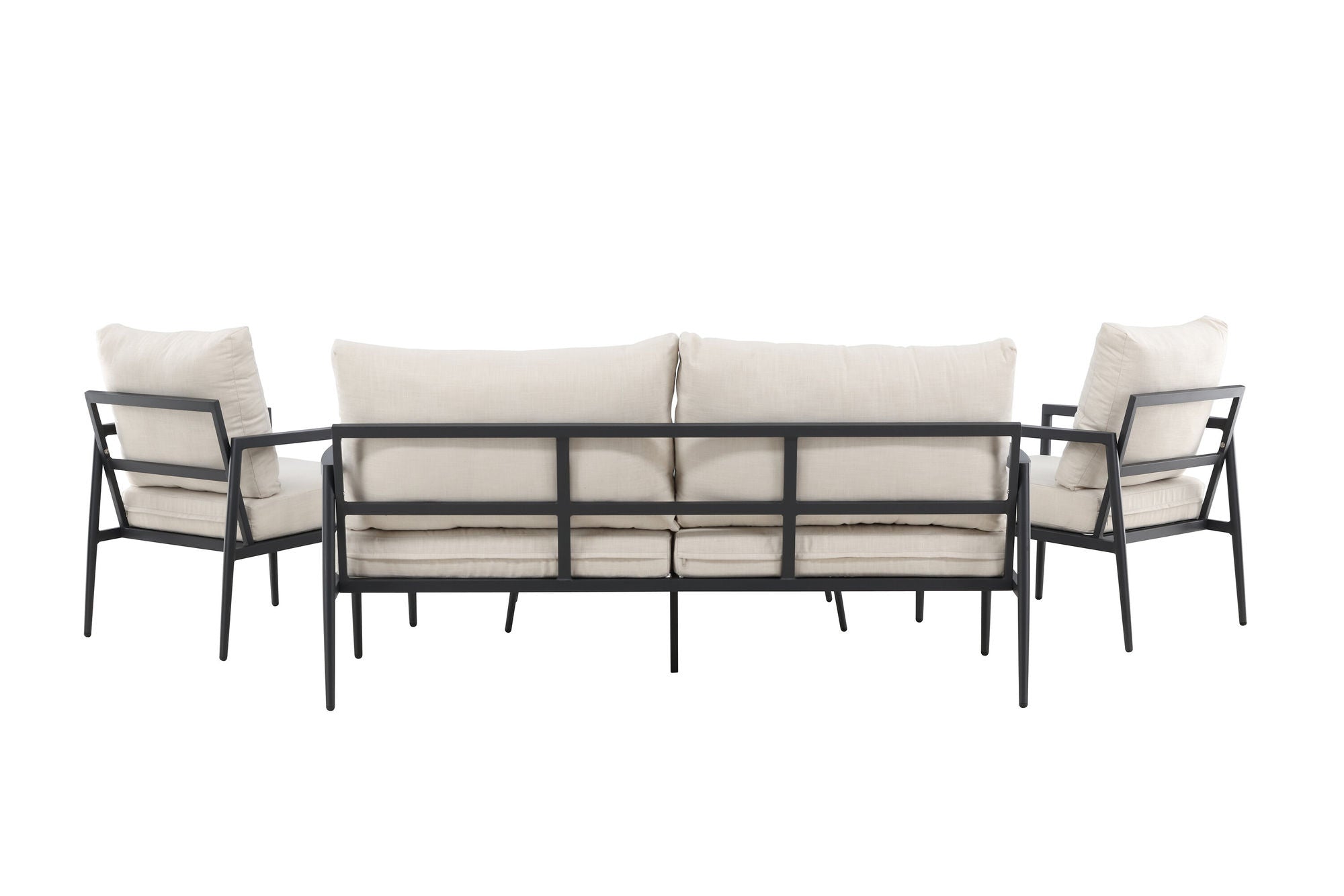 Venture Home Taromina Lounge Set - Black / Beige
