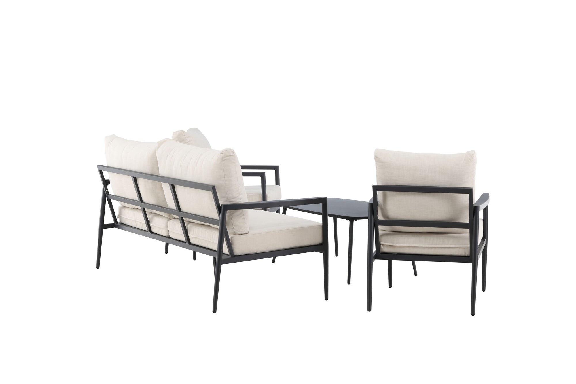 Venture Home Taromina Lounge Set - Black / Beige