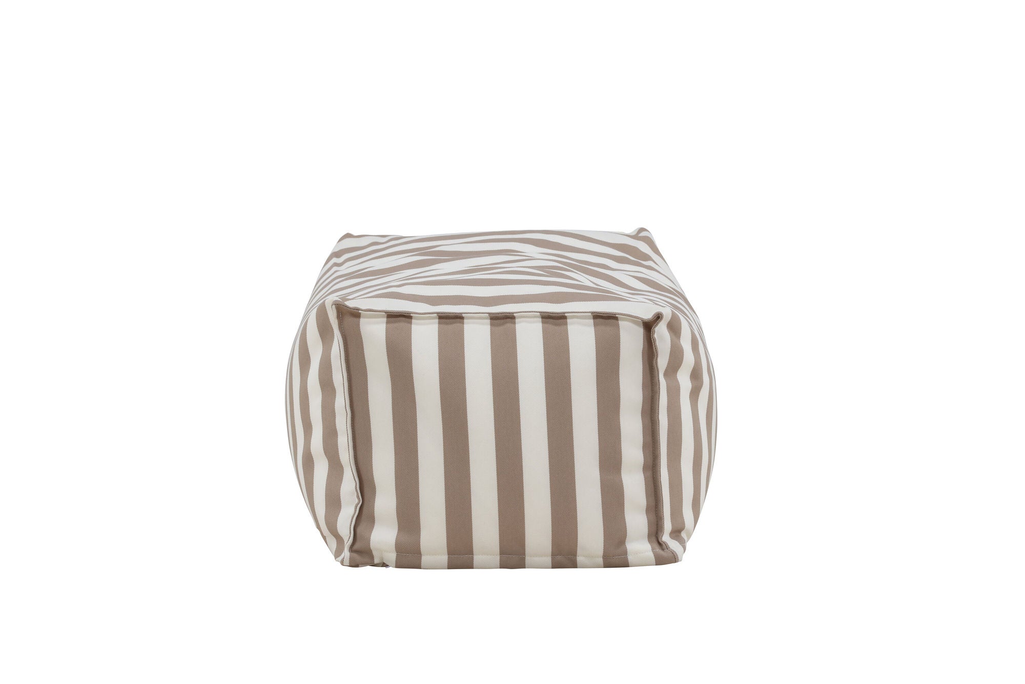 Venture Home Redang Ottoman Fabric - White/ Beige Striped / 75*40*33