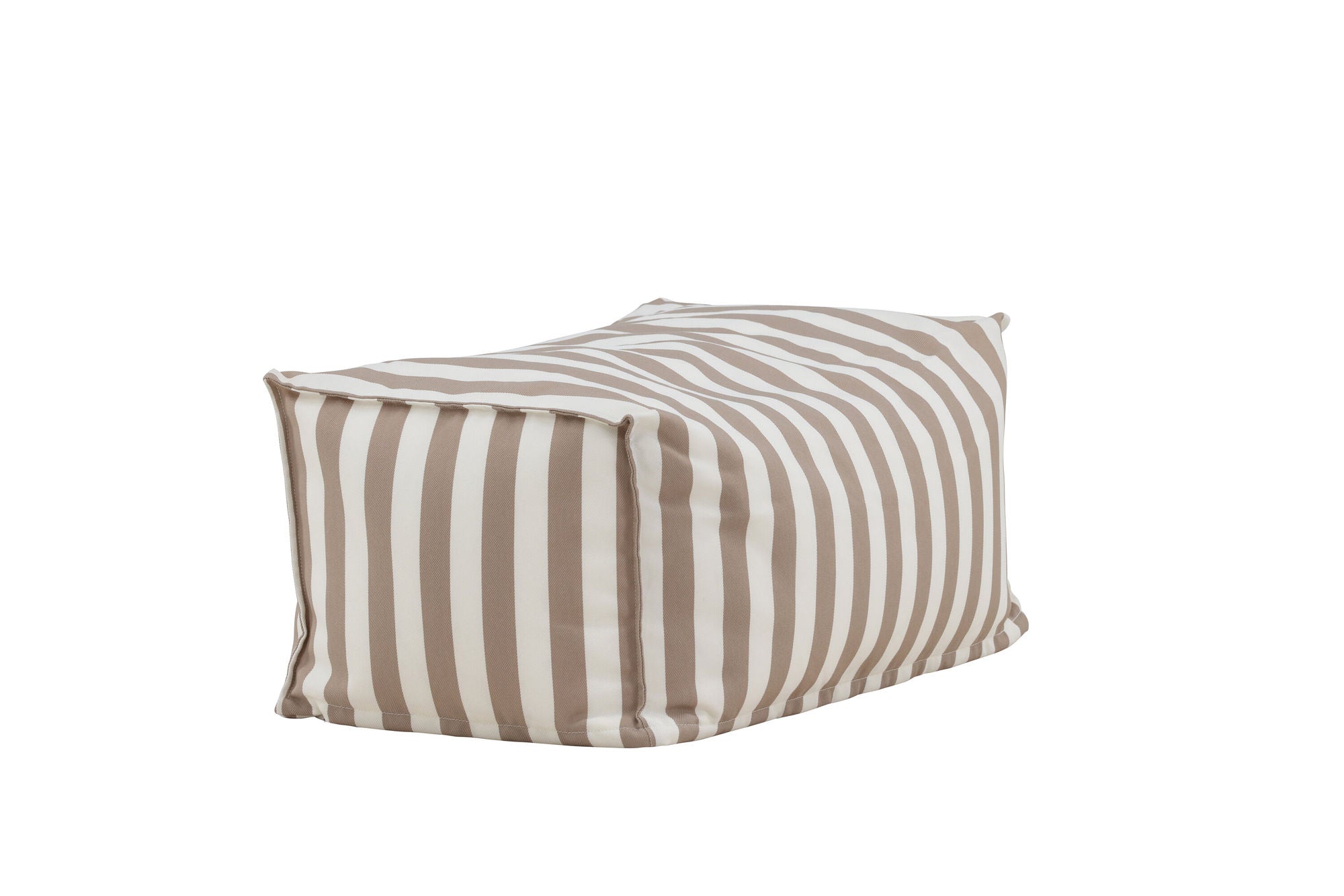 Venture Home Redang Ottoman Fabric - White/ Beige Striped / 75*40*33