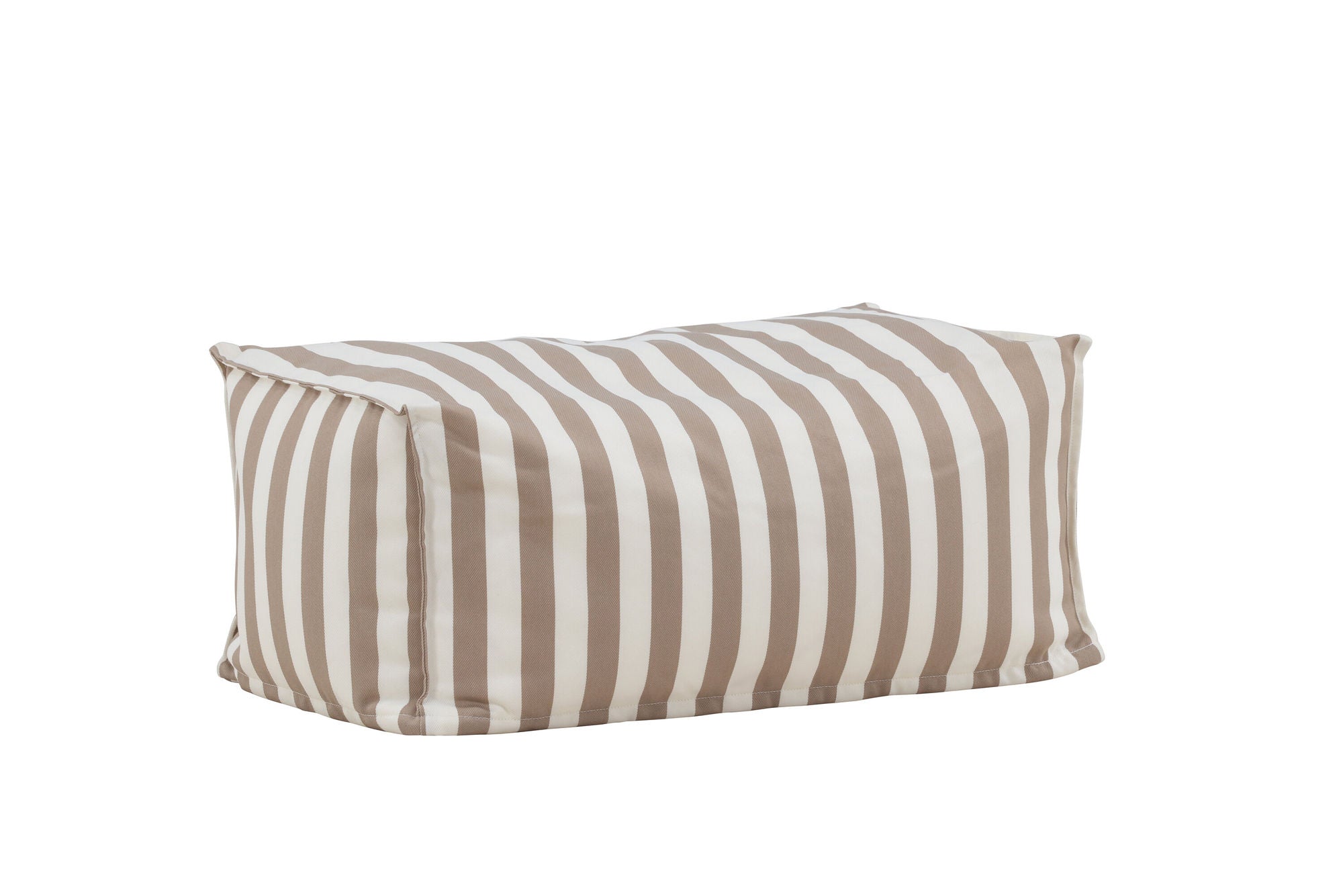 Venture Home Redang Ottoman Fabric - White/ Beige Striped / 75*40*33