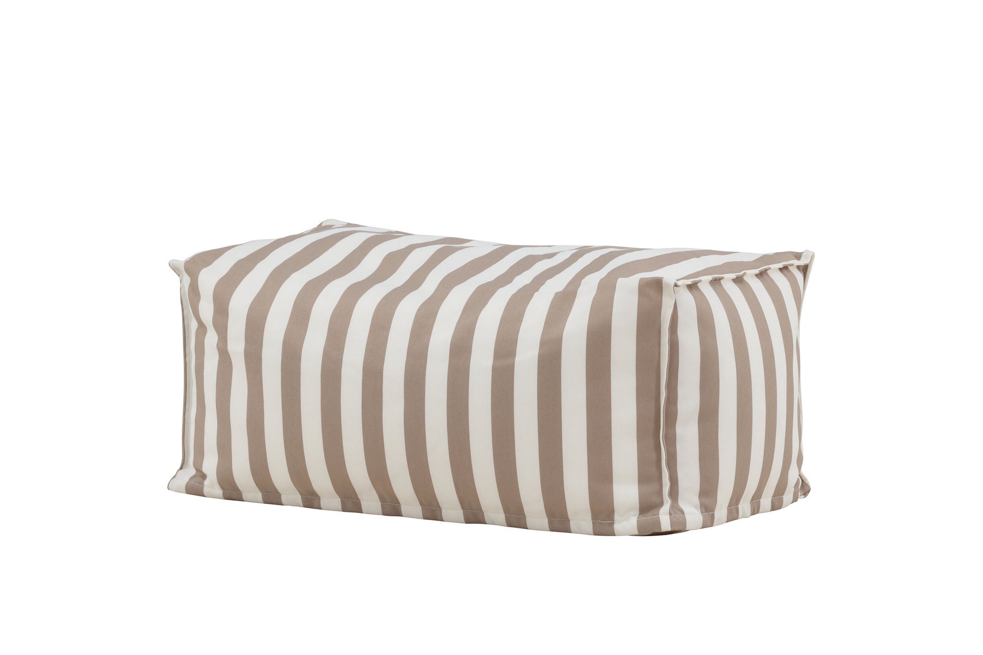 Venture Home Redang Ottoman Fabric - White/ Beige Striped / 75*40*33
