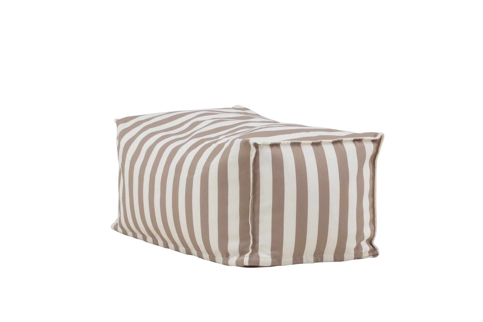 Venture Home Redang Ottoman Fabric - White/ Beige Striped / 75*40*33