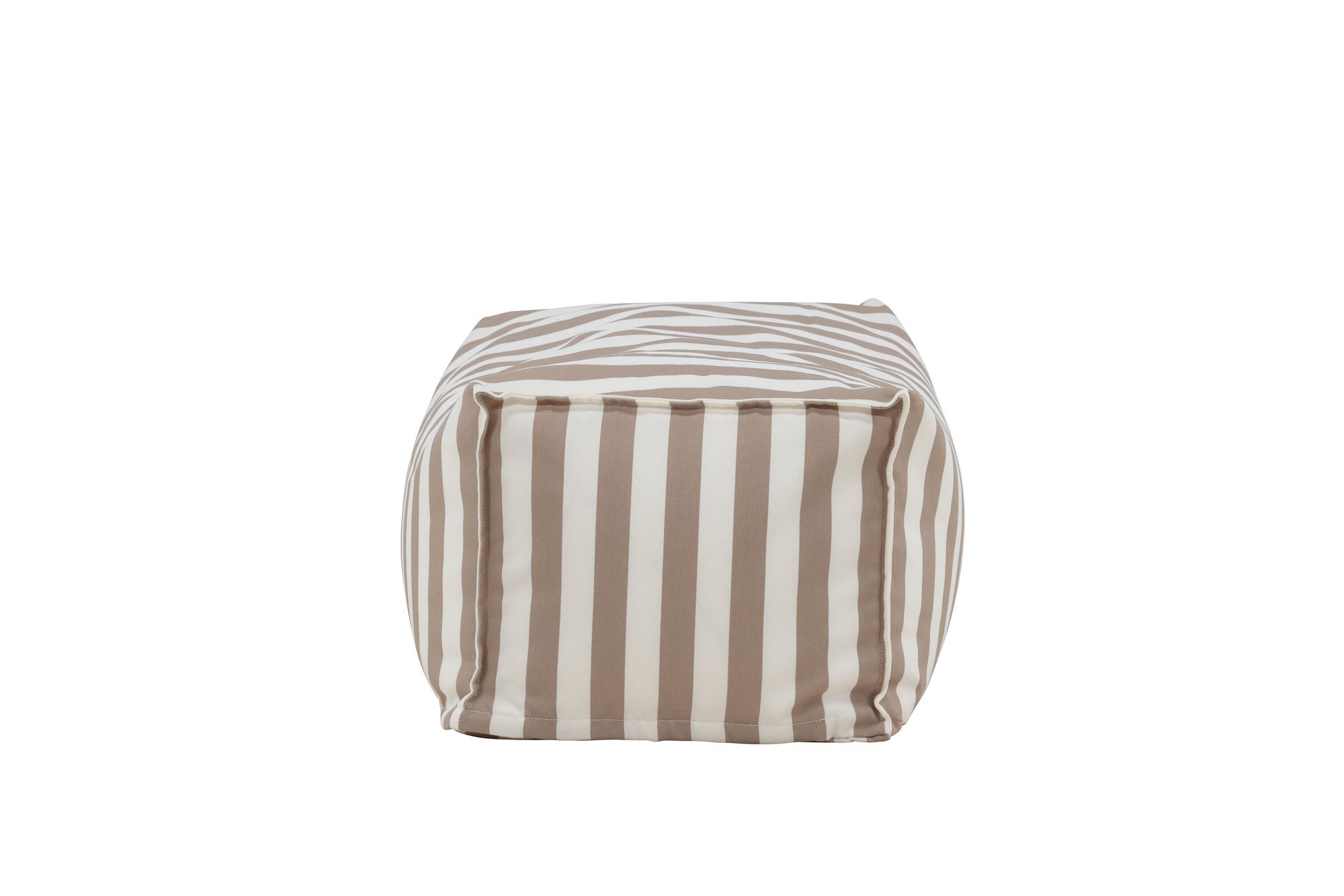 Venture Home Redang Ottoman Fabric - White/ Beige Striped / 75*40*33