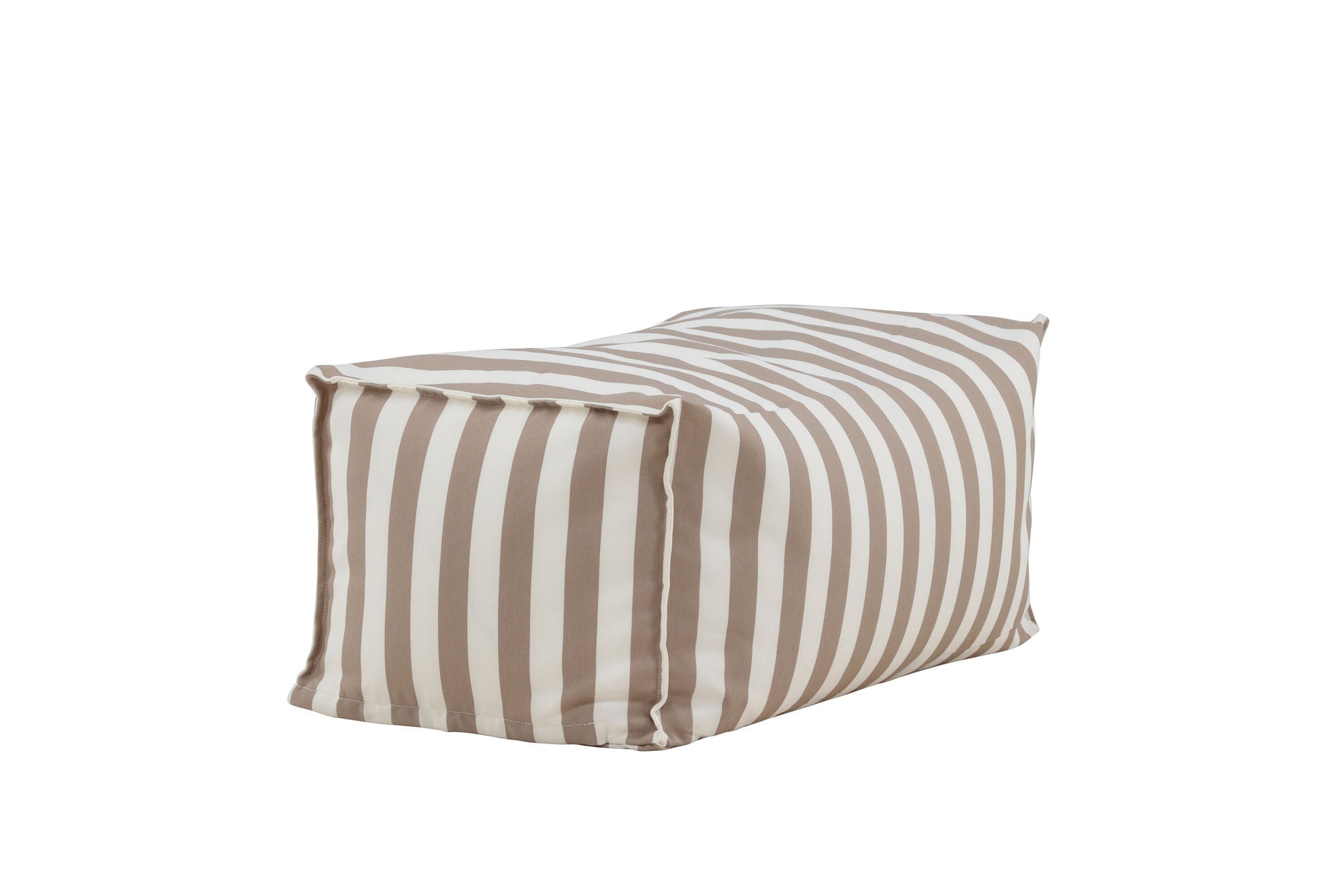 Venture Home Redang Ottoman Fabric - White/ Beige Striped / 75*40*33