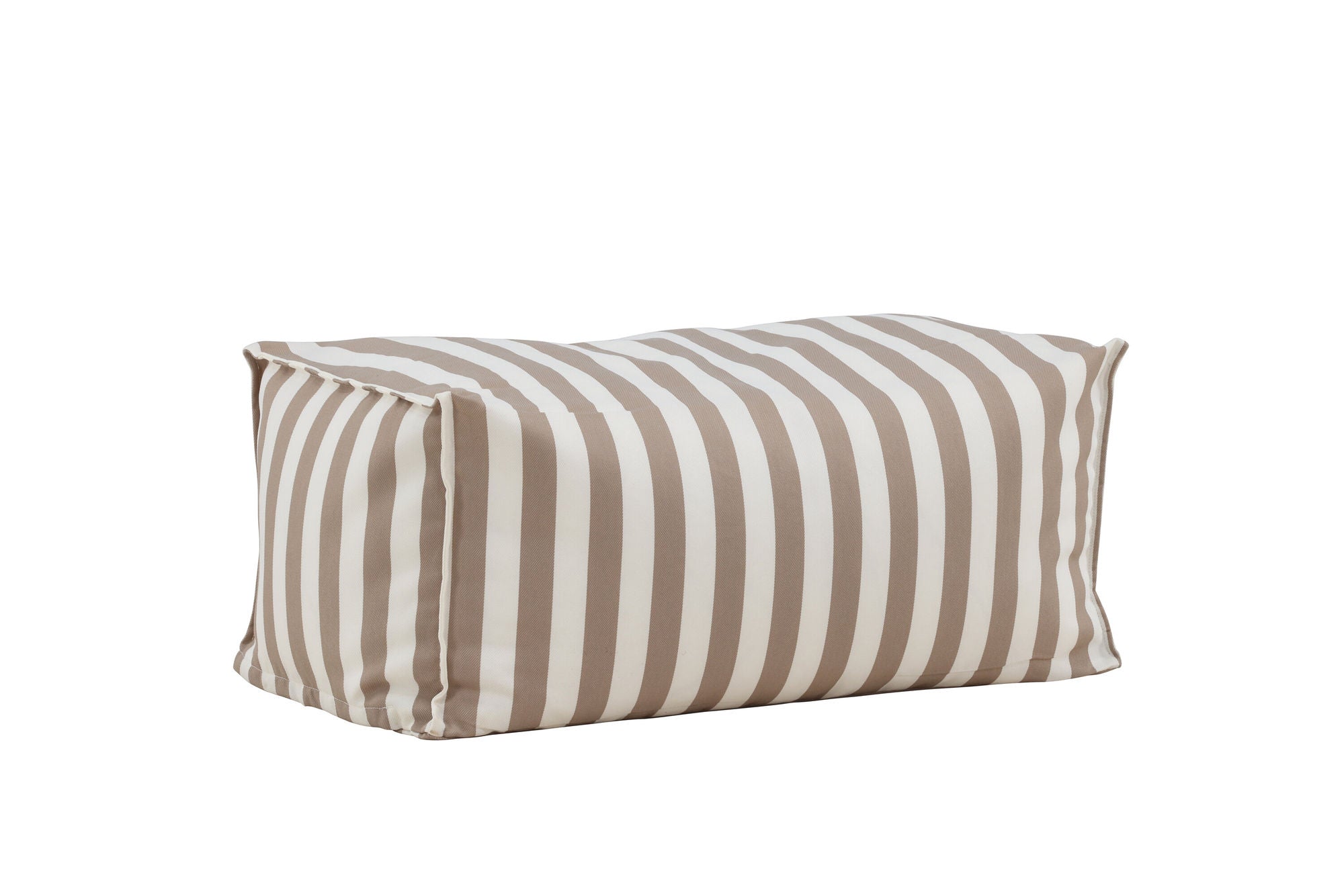 Venture Home Redang Ottoman Fabric - White/ Beige Striped / 75*40*33