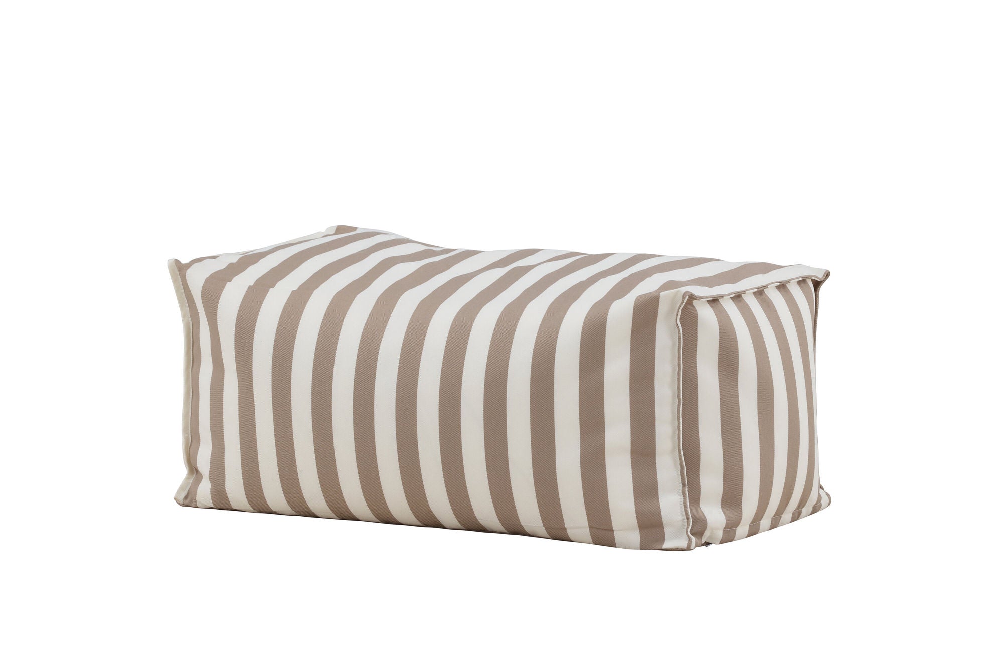 Venture Home Redang Ottoman Fabric - White/ Beige Striped / 75*40*33