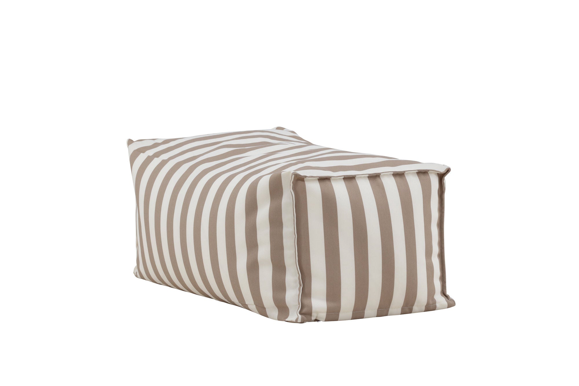 Venture Home Redang Ottoman Fabric - White/ Beige Striped / 75*40*33
