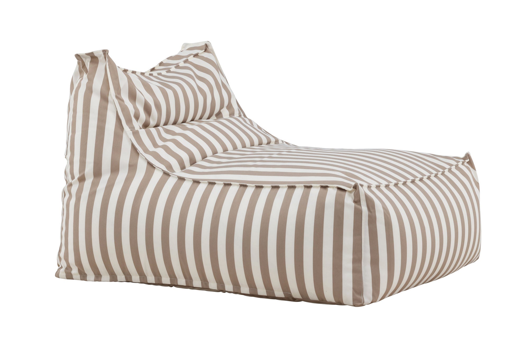 Venture Home Redang Relaxbag Fabric - White/ Beige Striped / 118*94*83