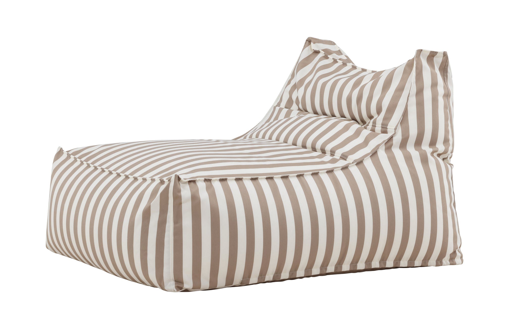 Venture Home Redang Relaxbag Fabric - White/ Beige Striped / 118*94*83