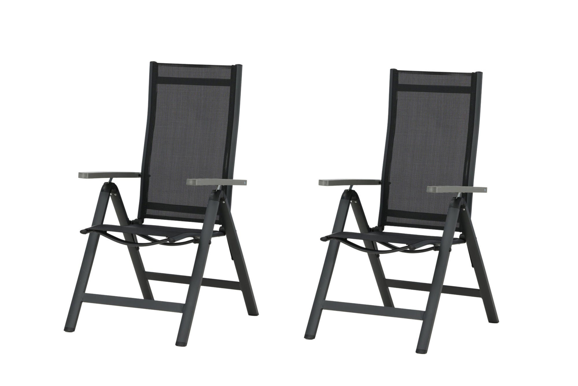 Venture Home Albany Light 5-pos 2-pack - Black / Black Textilene