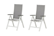 Venture Home Albany Light 5-pos 2-pack White Alu / Grey Textilene