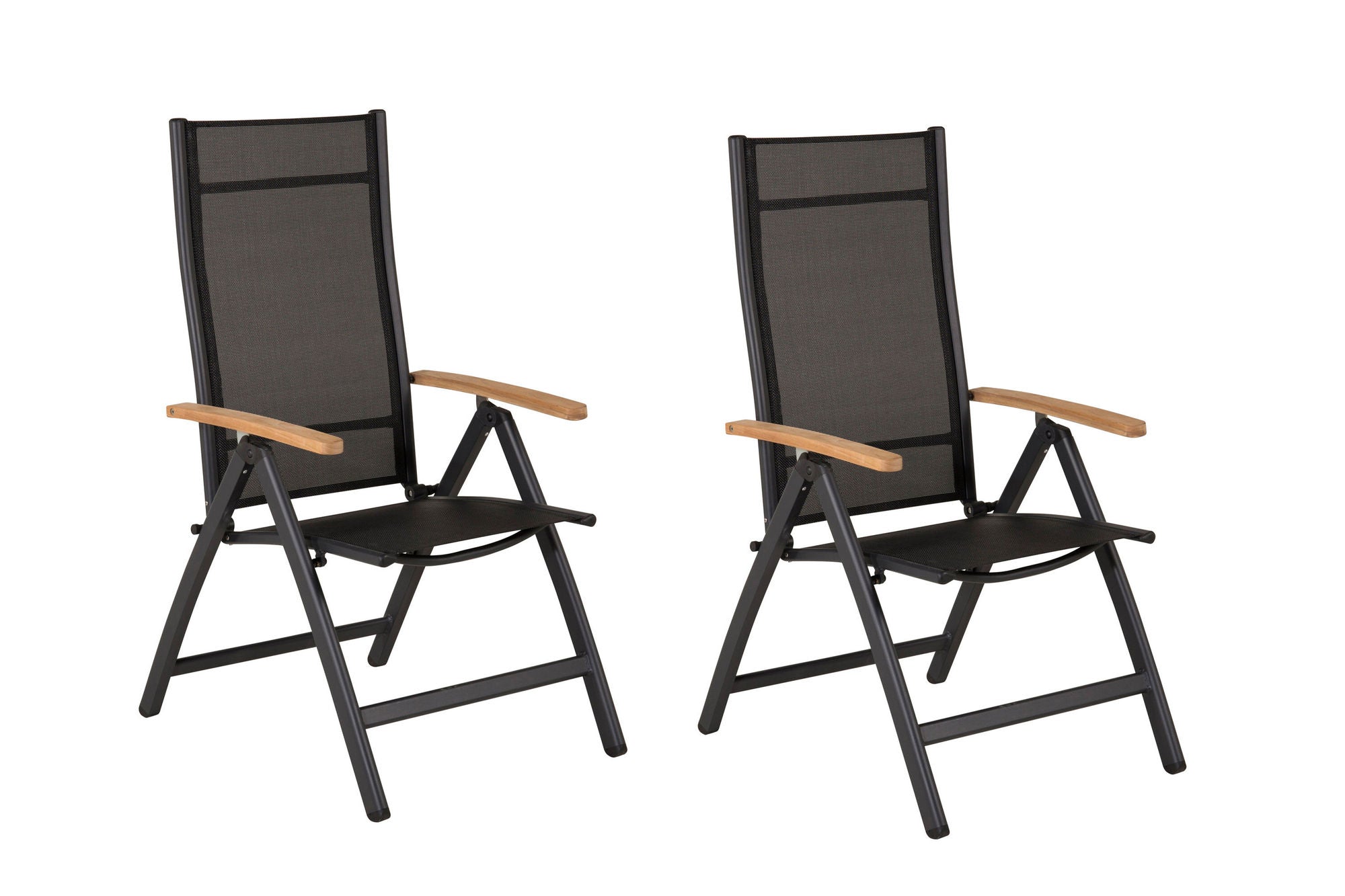 Venture Home Panama Light 5-pos stol 2-pack Black / Black