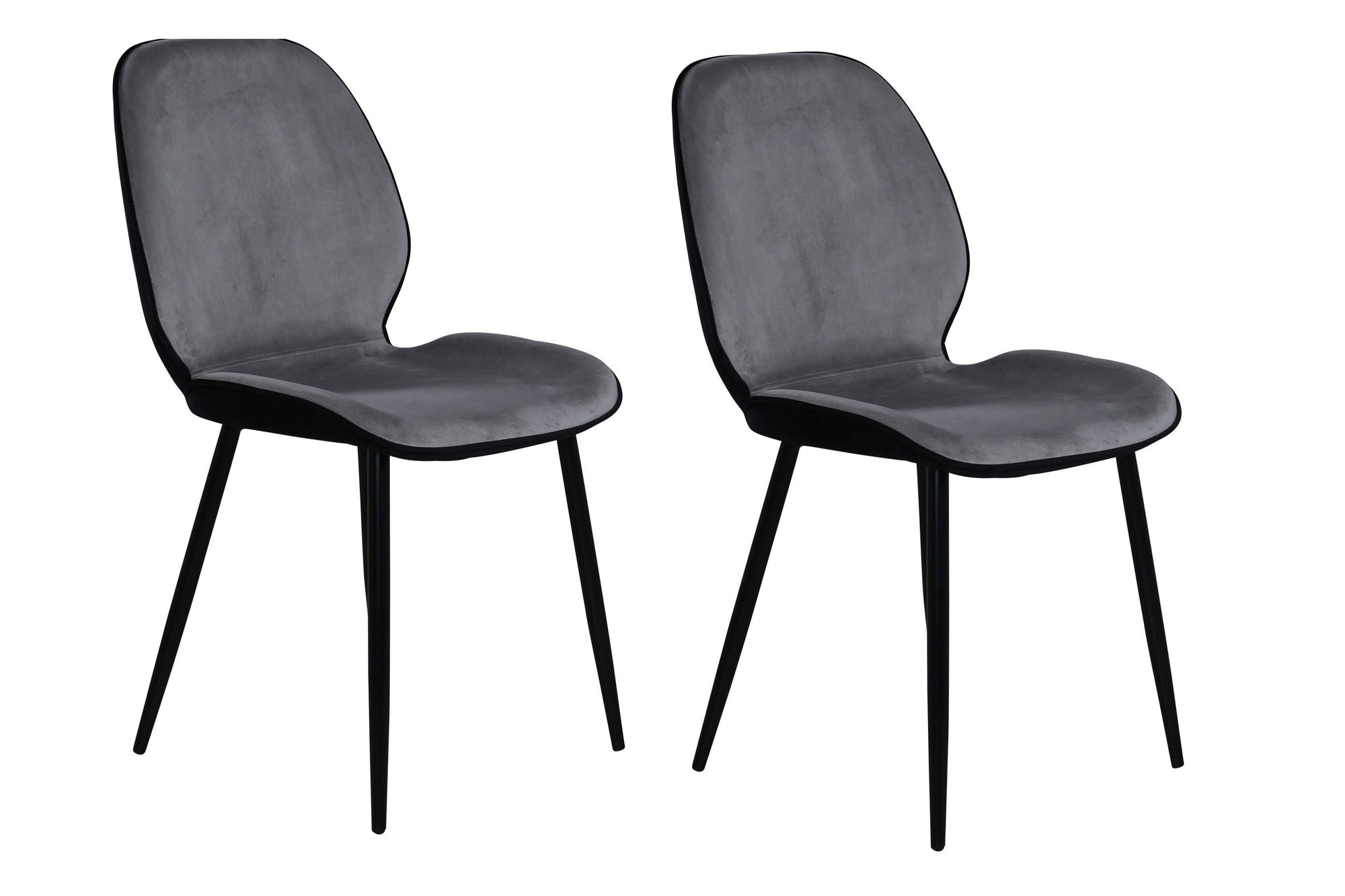 Venture Home Emma stol 2-pack - Black / Light Grey