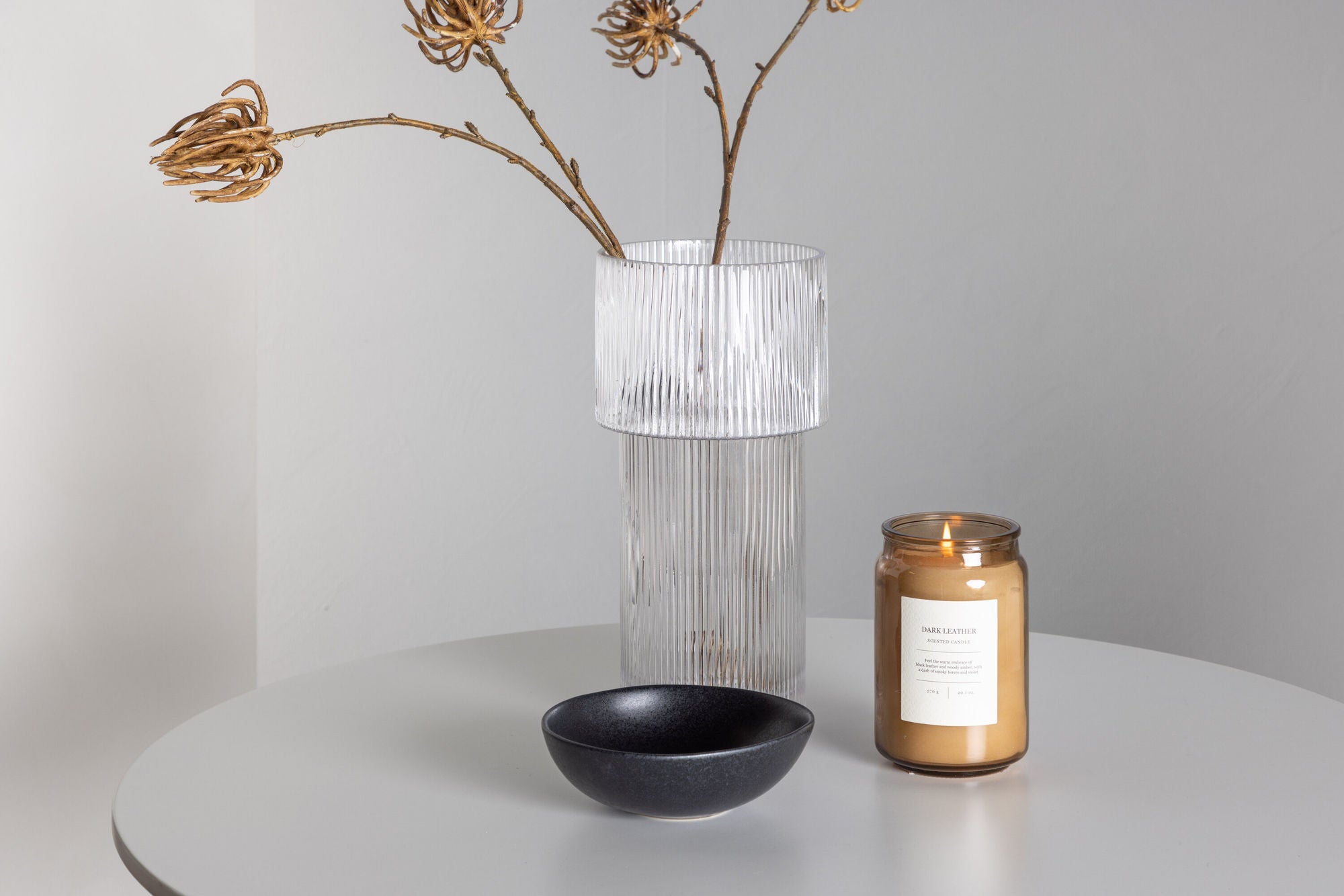 Venture Home Hamden spisebord - White MDF +Eva Spisebordsstol - Light grey / Light grey Velvet _2
