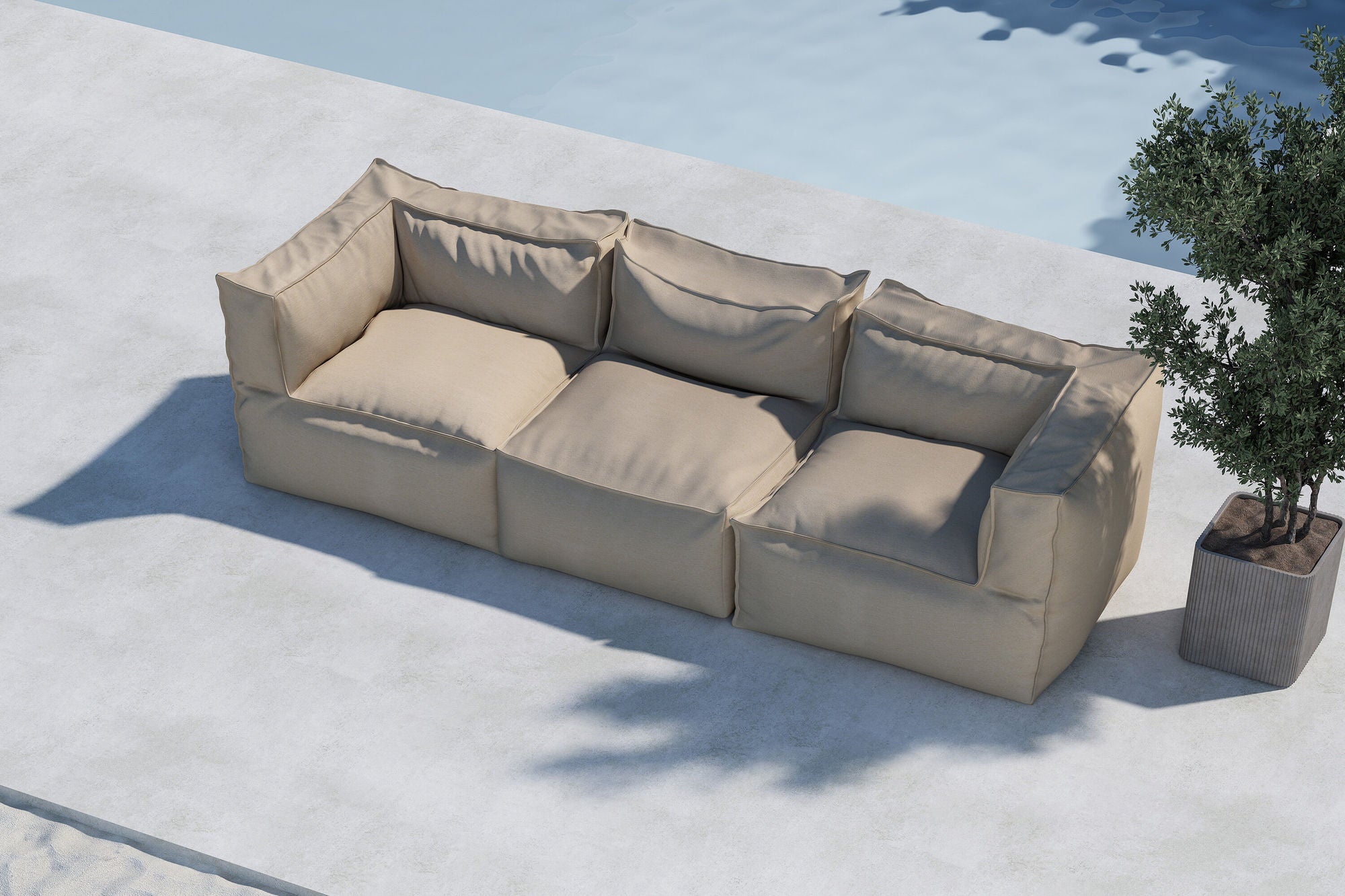 Venture Home Rambo Lounge Sofa 2 + 1 - Beige