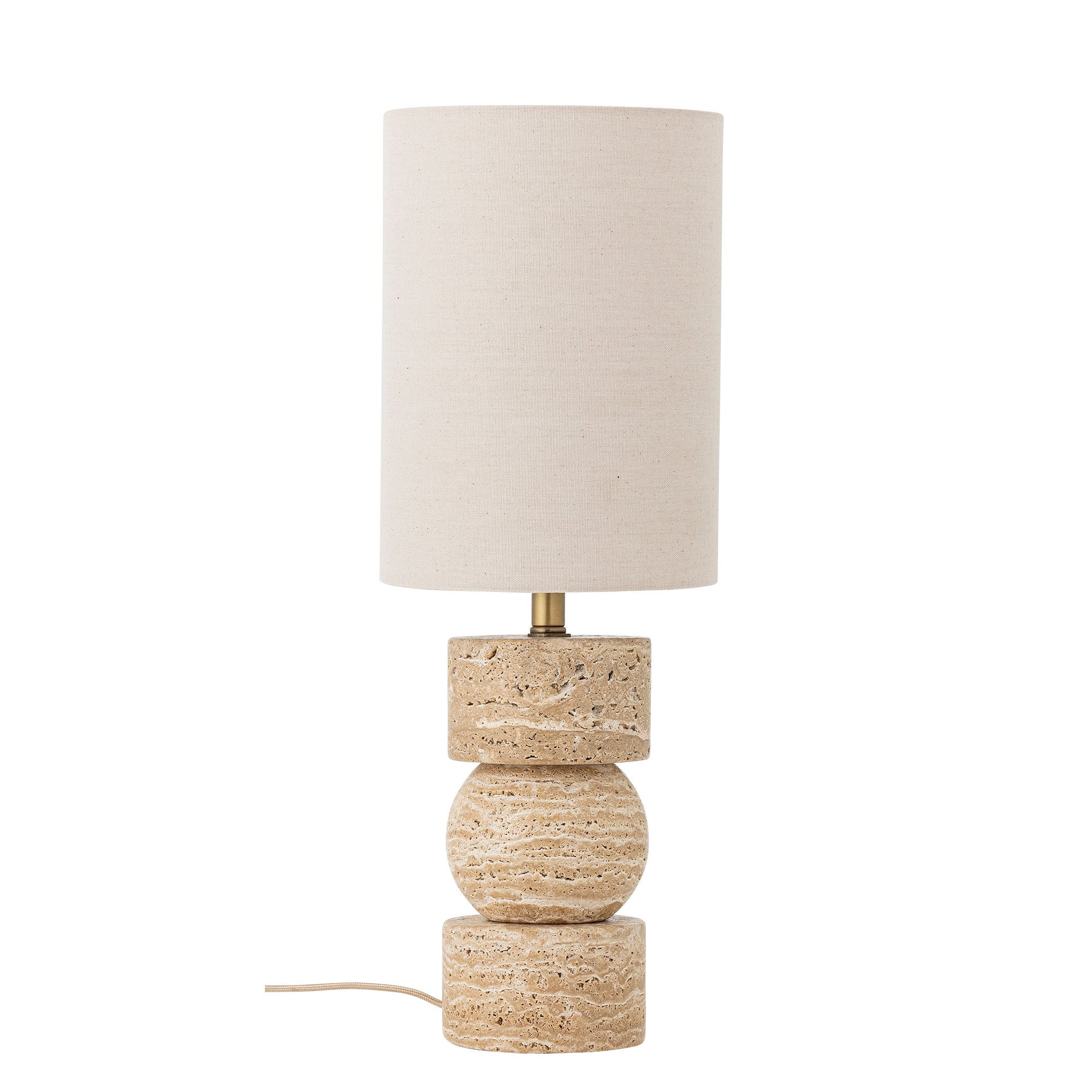 Bloomingville Marci Bordlampe, Natur, Travertin