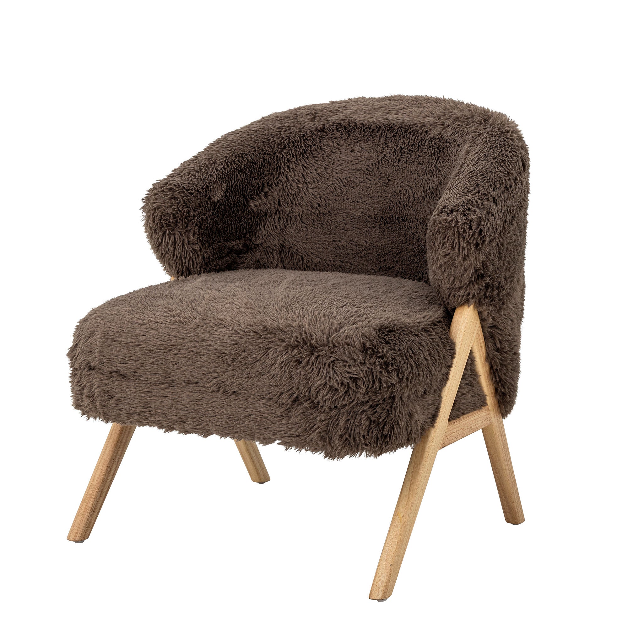 Bloomingville Camino Loungestol, Brun, FSC®100%, Gummitræ