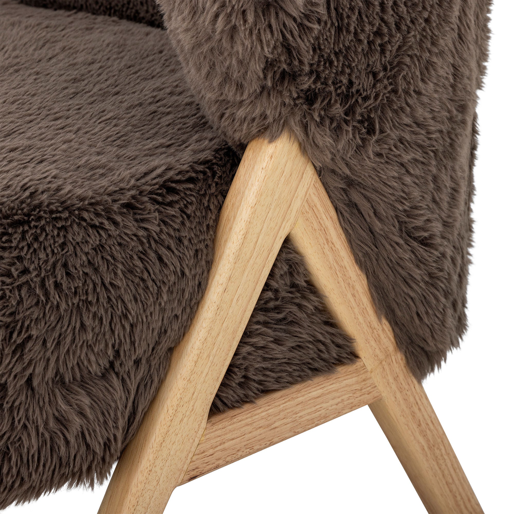 Bloomingville Camino Loungestol, Brun, FSC®100%, Gummitræ