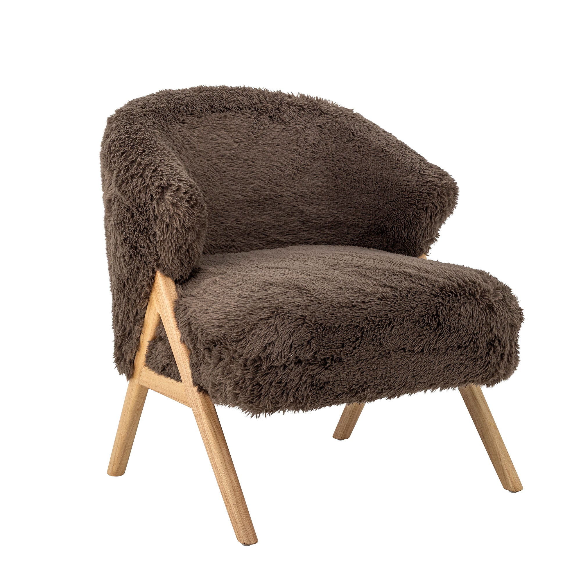 Bloomingville Camino Loungestol, Brun, FSC®100%, Gummitræ