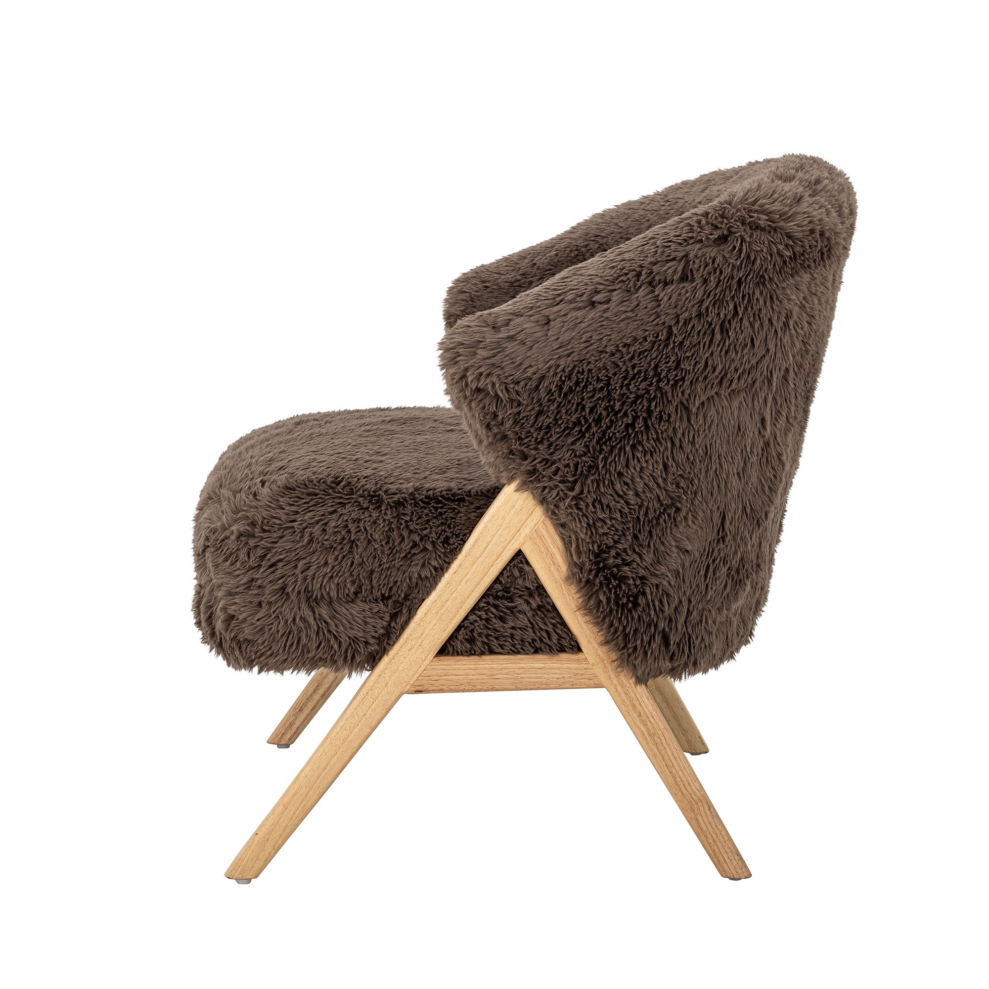 Bloomingville Camino Loungestol, Brun, FSC®100%, Gummitræ
