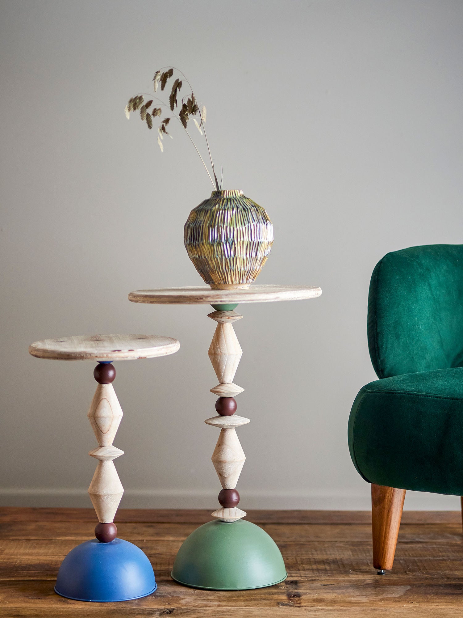 Creative Collection Mannelli Sidebord, Grøn, Fyrretræ