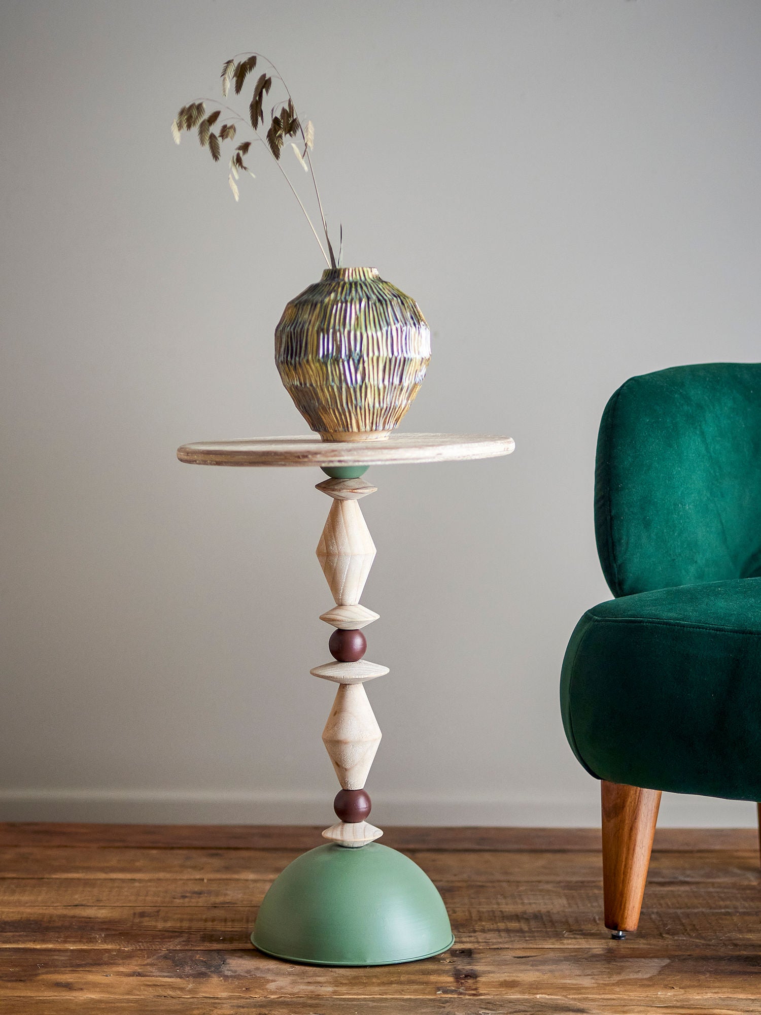 Creative Collection Mannelli Sidebord, Grøn, Fyrretræ