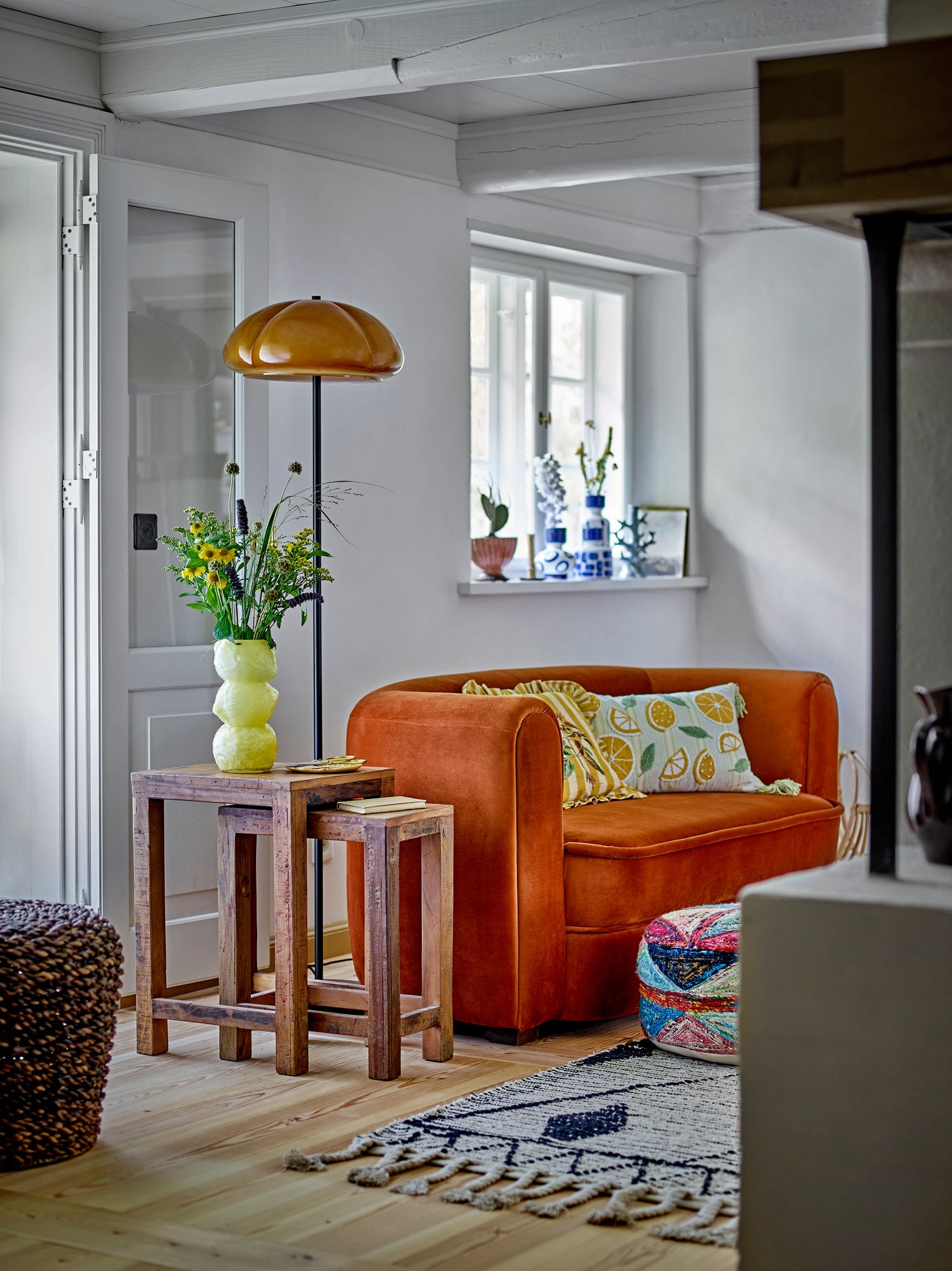 Creative Collection Kinoko Gulvlampe, Gul, Metal