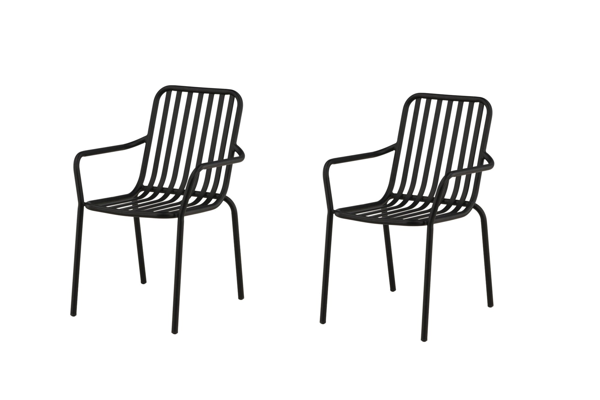 Venture Home Peking Diningchair 2-pack Aluminium - Black /