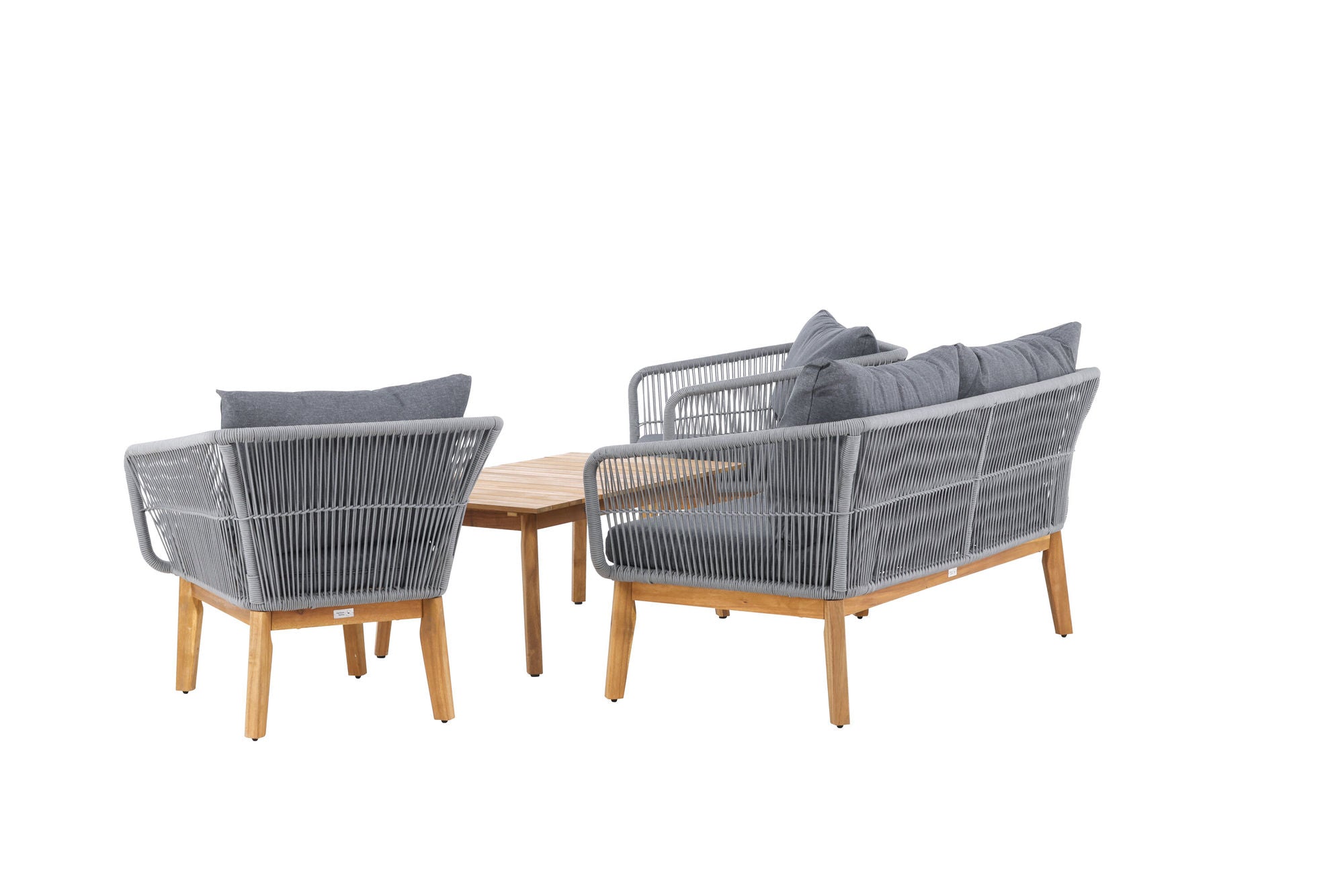 Venture Home Chania Sofa set - Grey/Acacia