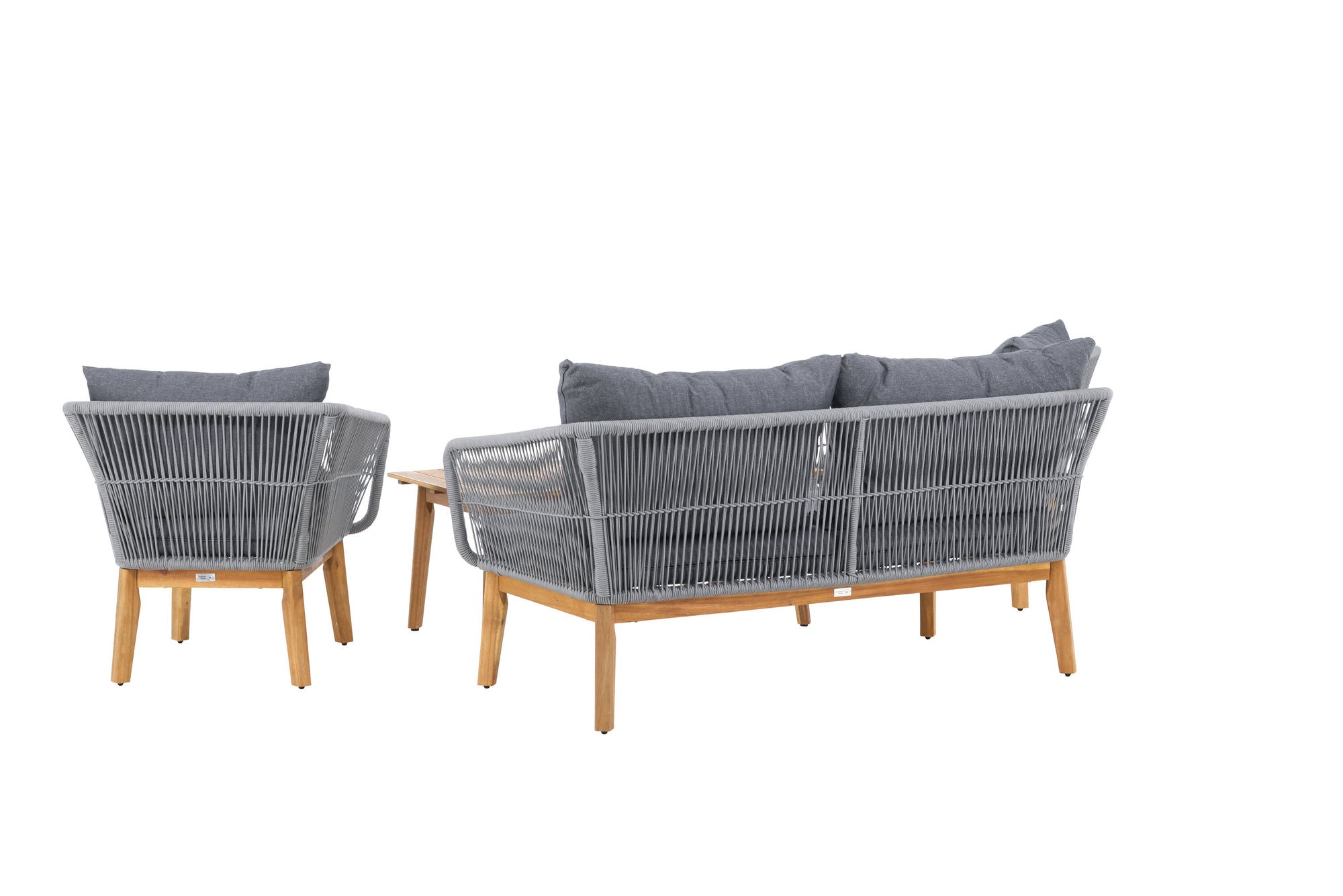 Venture Home Chania Sofa set - Grey/Acacia