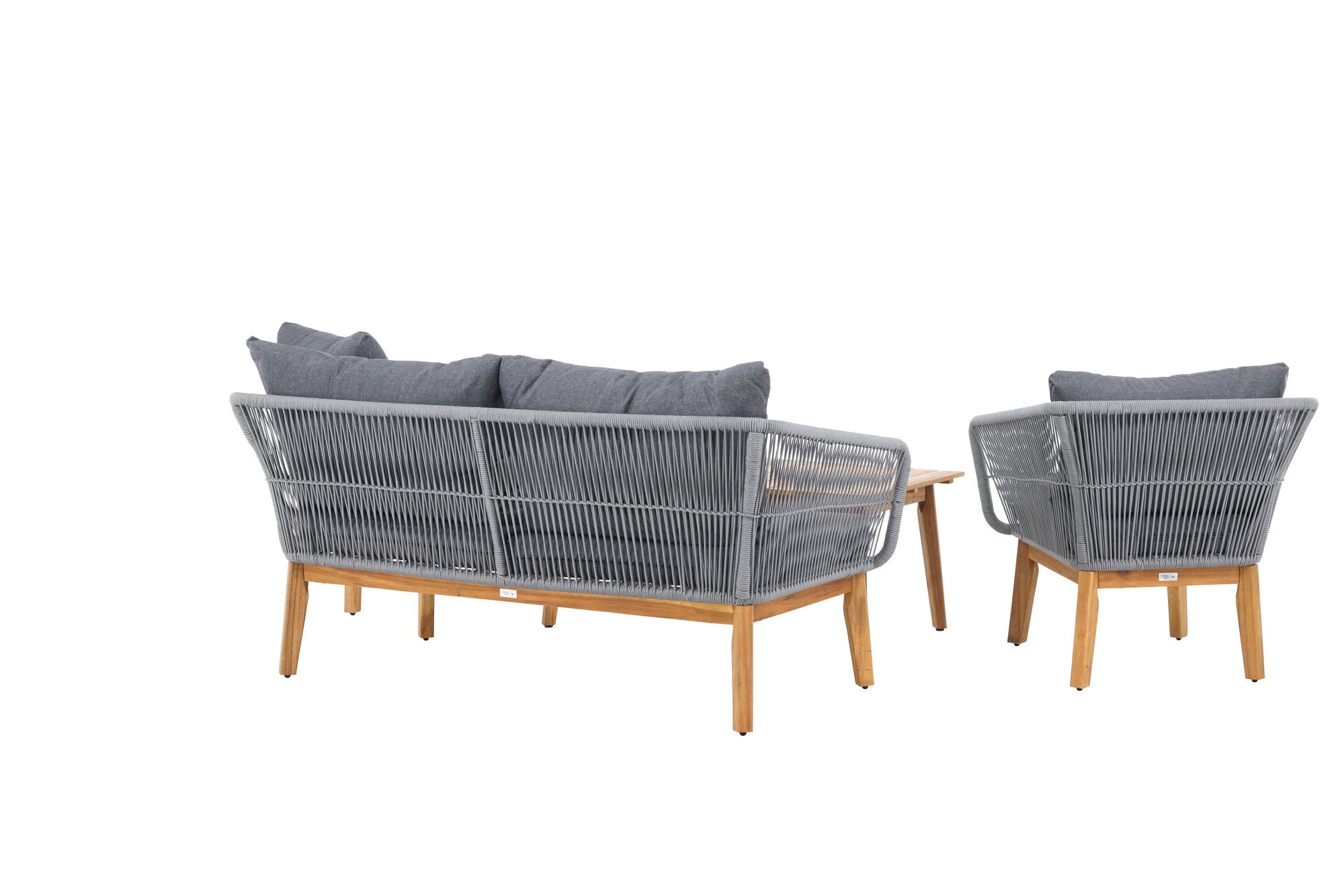 Venture Home Chania Sofa set - Grey/Acacia