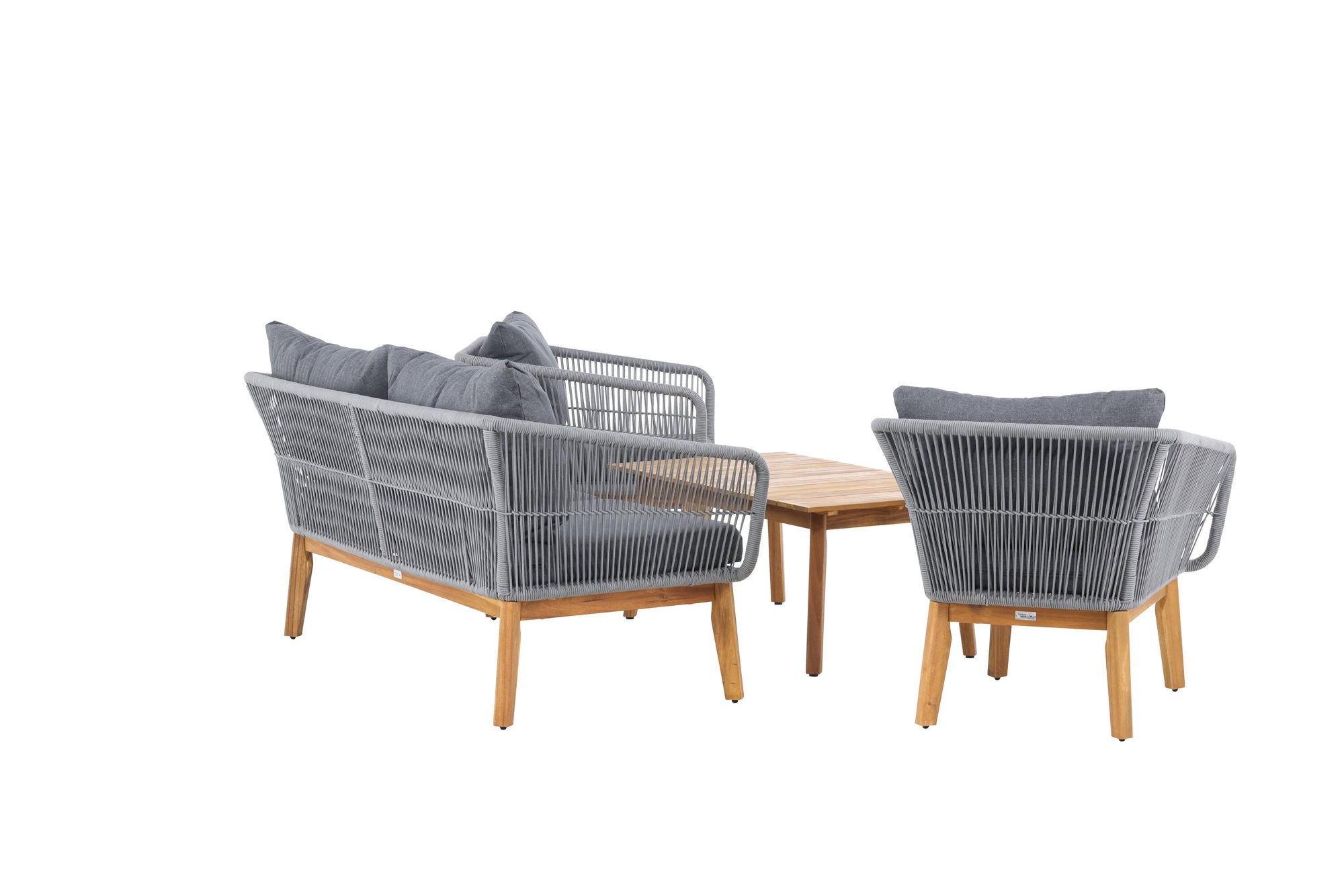 Venture Home Chania Sofa set - Grey/Acacia