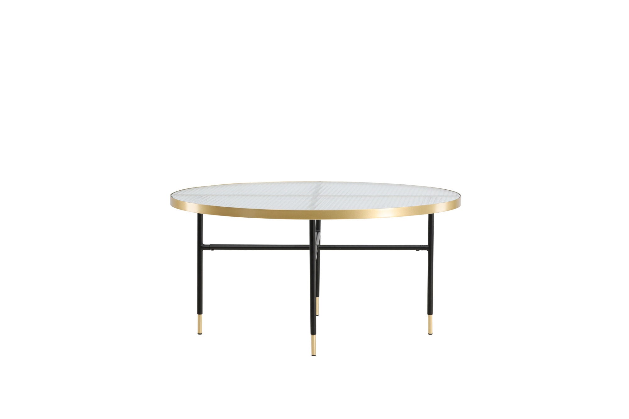 Venture Home Bubbles Sofa bord ø98 - Brass / Pressed Glass