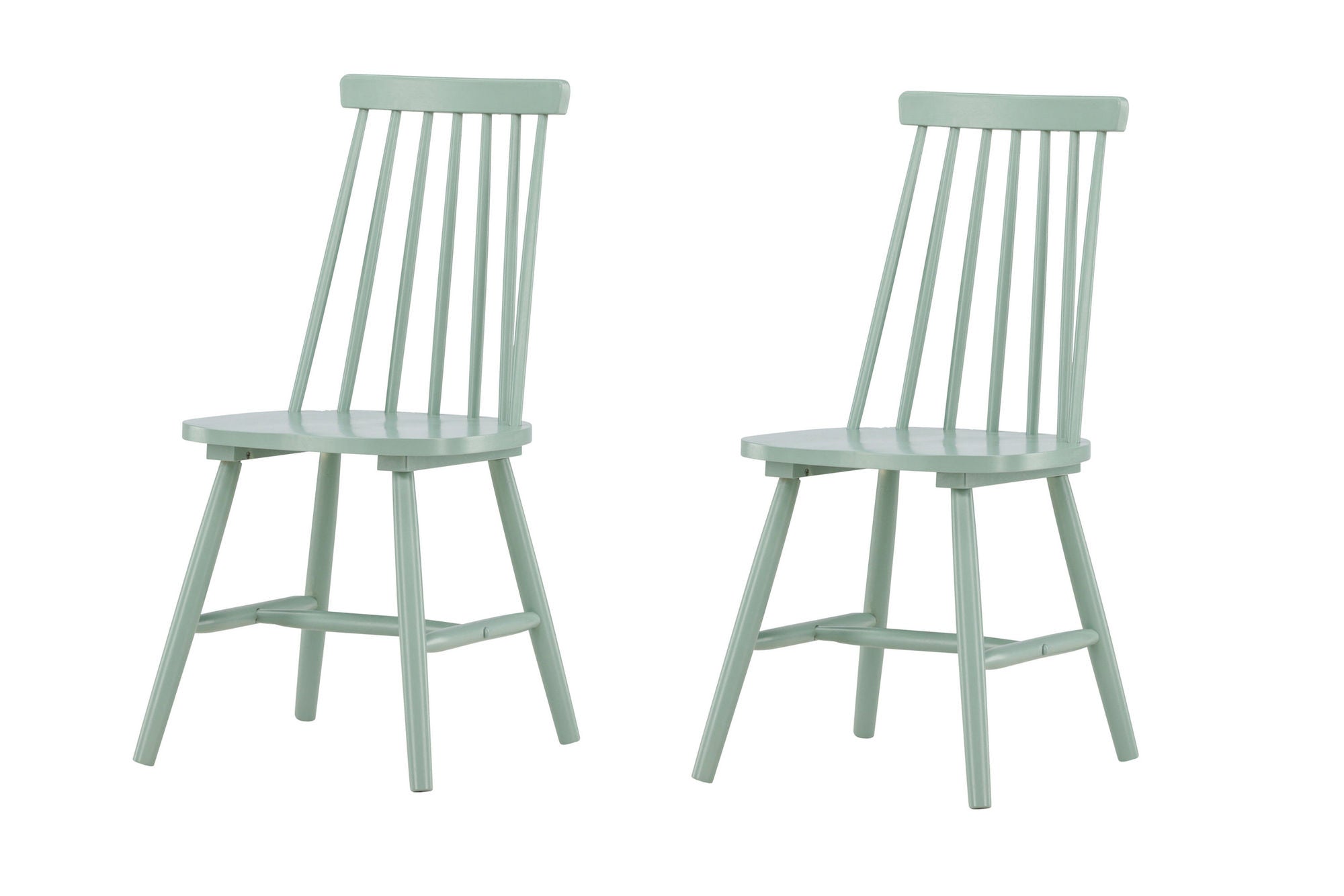 Venture Home Lönneberga Spisebordsstol 2-pack - Green / Green Solid Rubber Wood