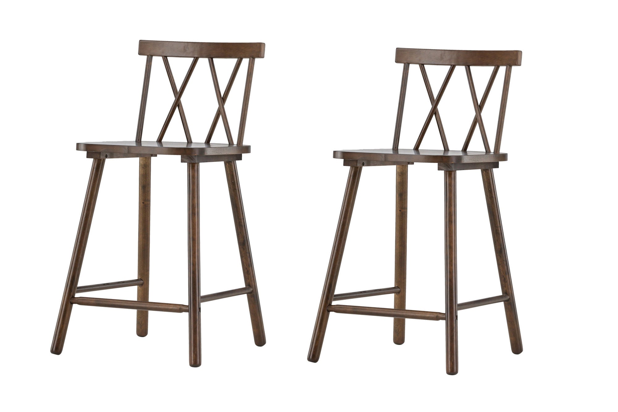 Vind Mollöström Bar stol 2-pack - Mocca / Walnut Wood