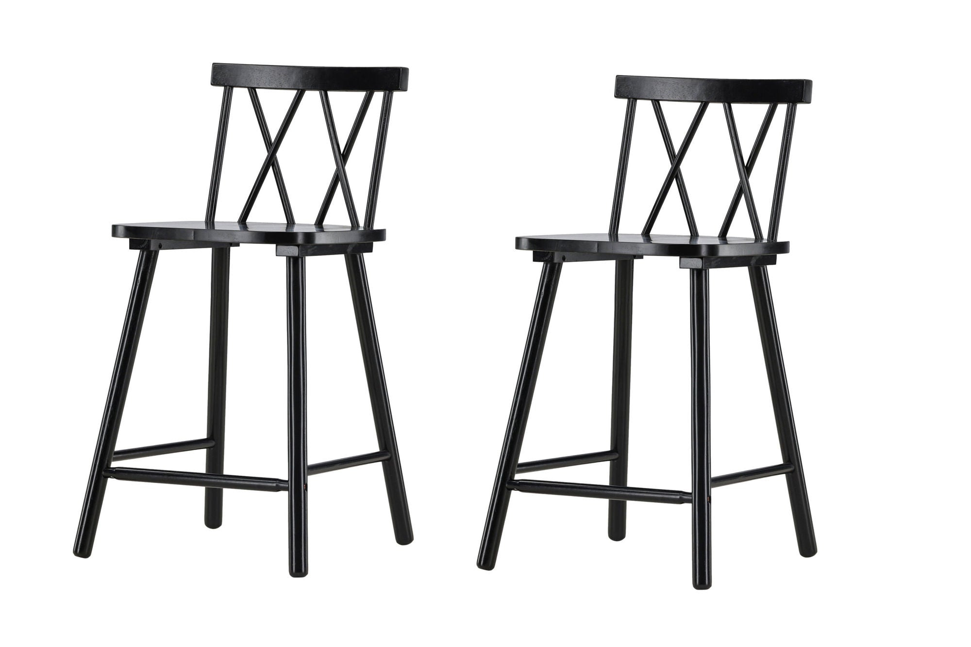 Vind Mollöström Bar stol 2-pack - Black / Black Wood
