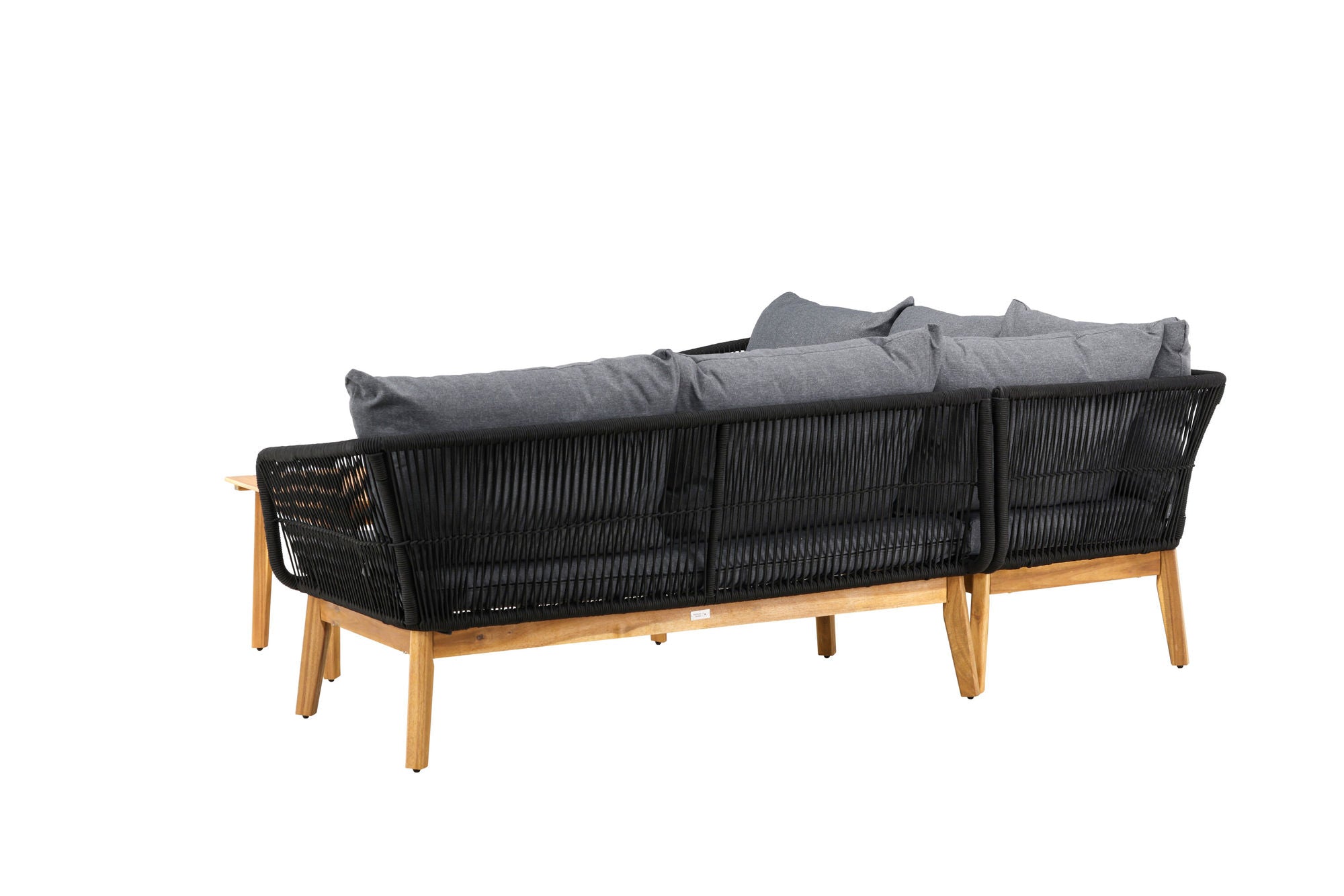 Venture Home Chania hjørne sofa - Black/Acacia