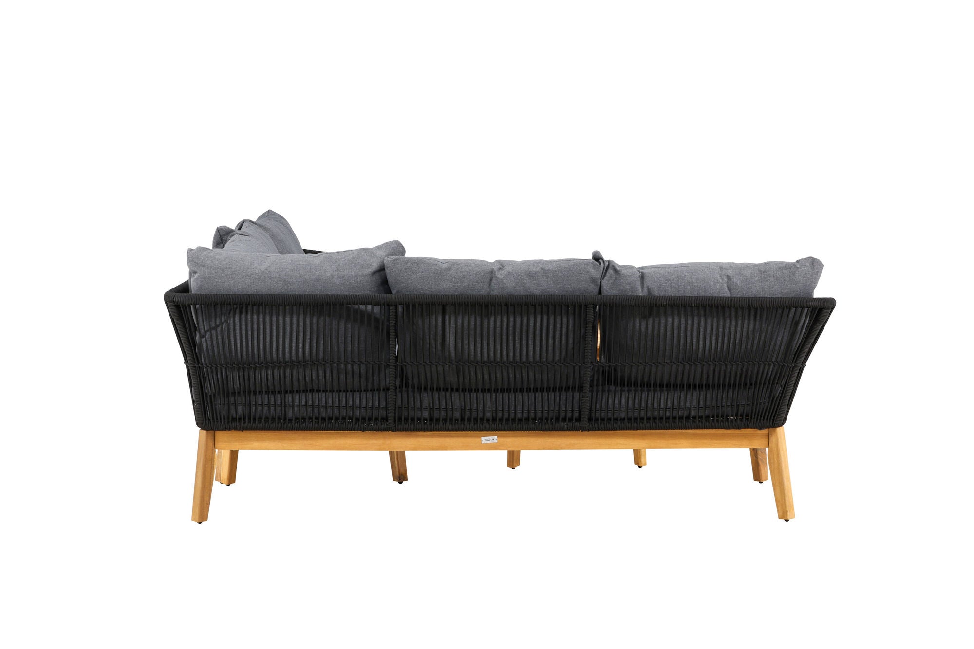 Venture Home Chania hjørne sofa - Black/Acacia