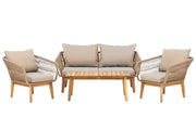 Venture Home Chania Sofa set - Latte/Acacia