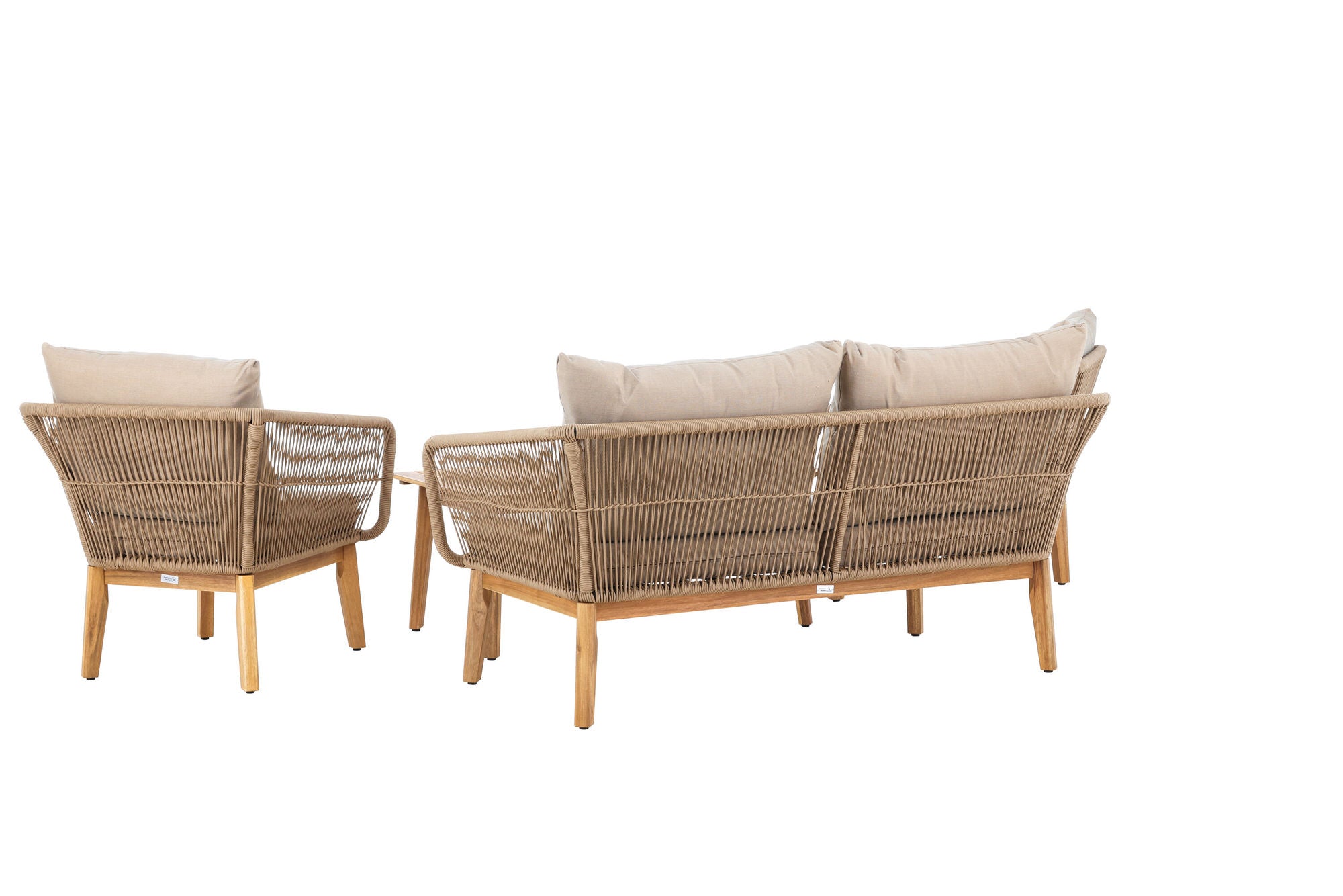 Venture Home Chania Sofa set - Latte/Acacia