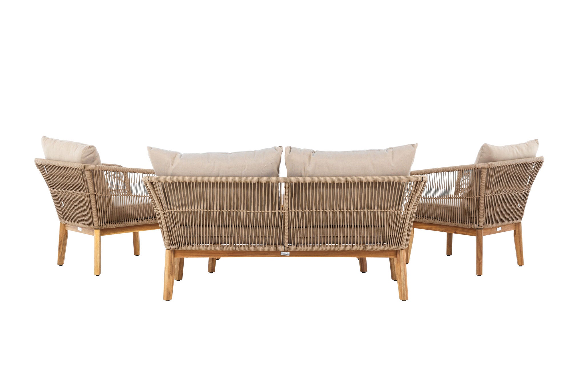 Venture Home Chania Sofa set - Latte/Acacia