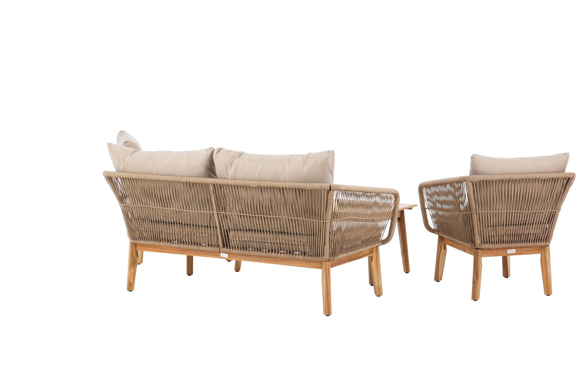 Venture Home Chania Sofa set - Latte/Acacia
