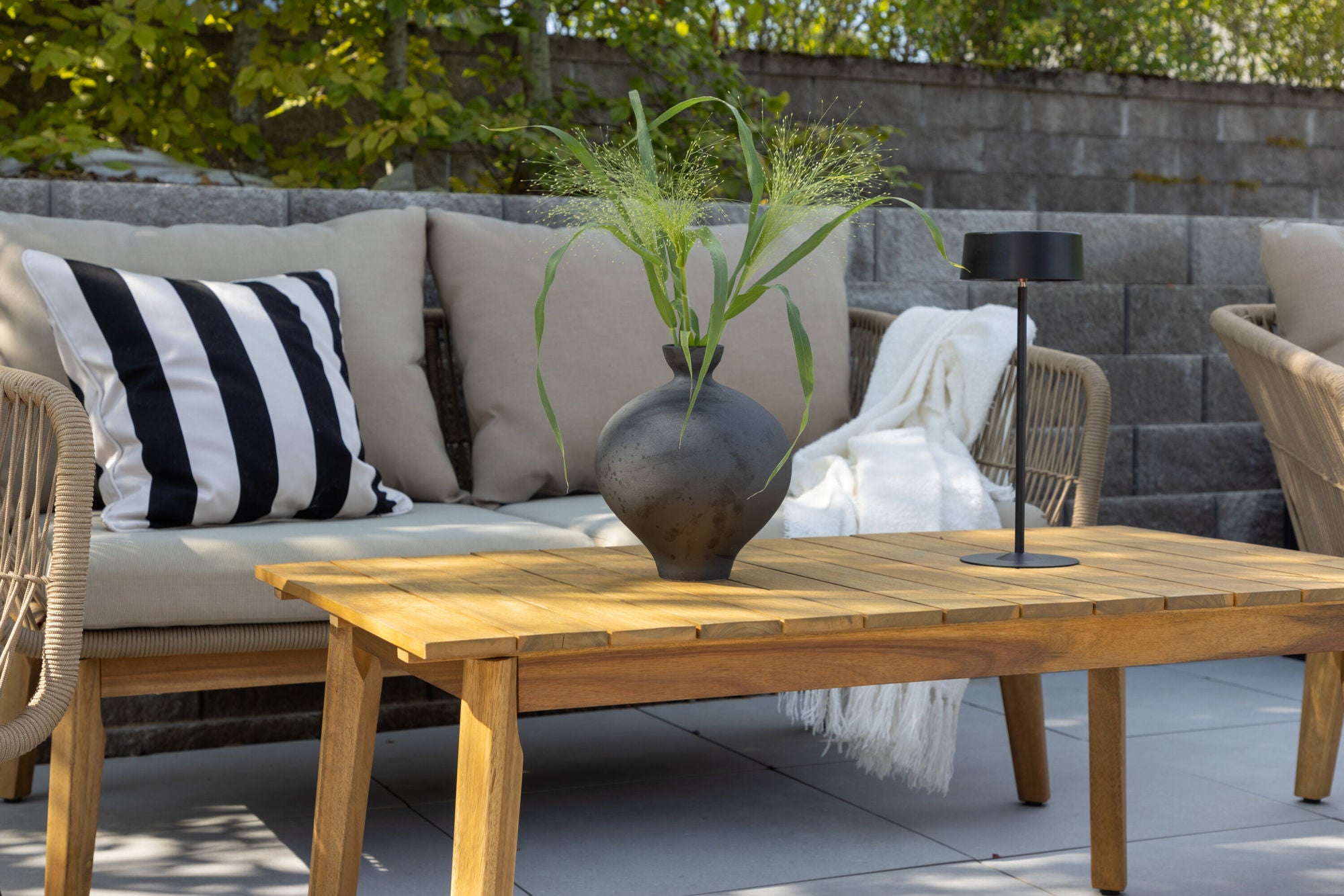 Venture Home Chania Sofa set - Latte/Acacia